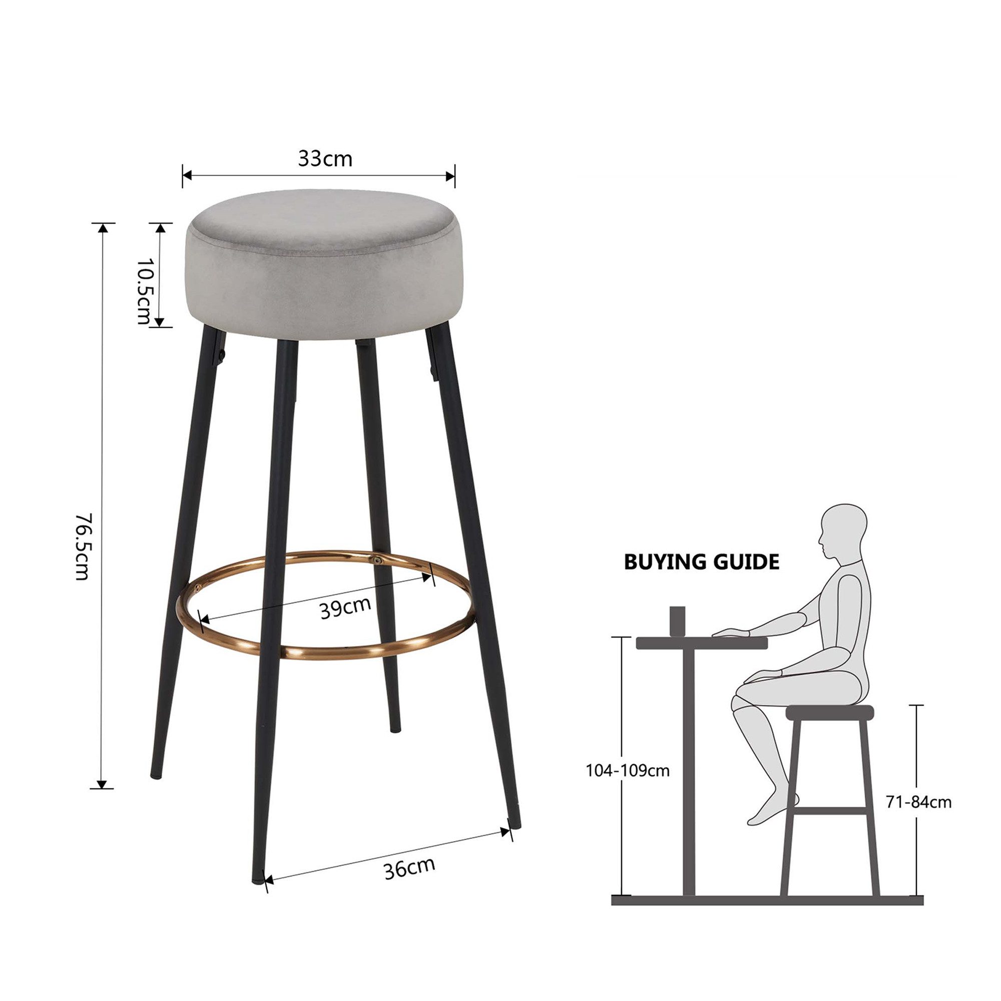 Duhome Barhocker (5168F), Barstühle 2er Set günstig online kaufen