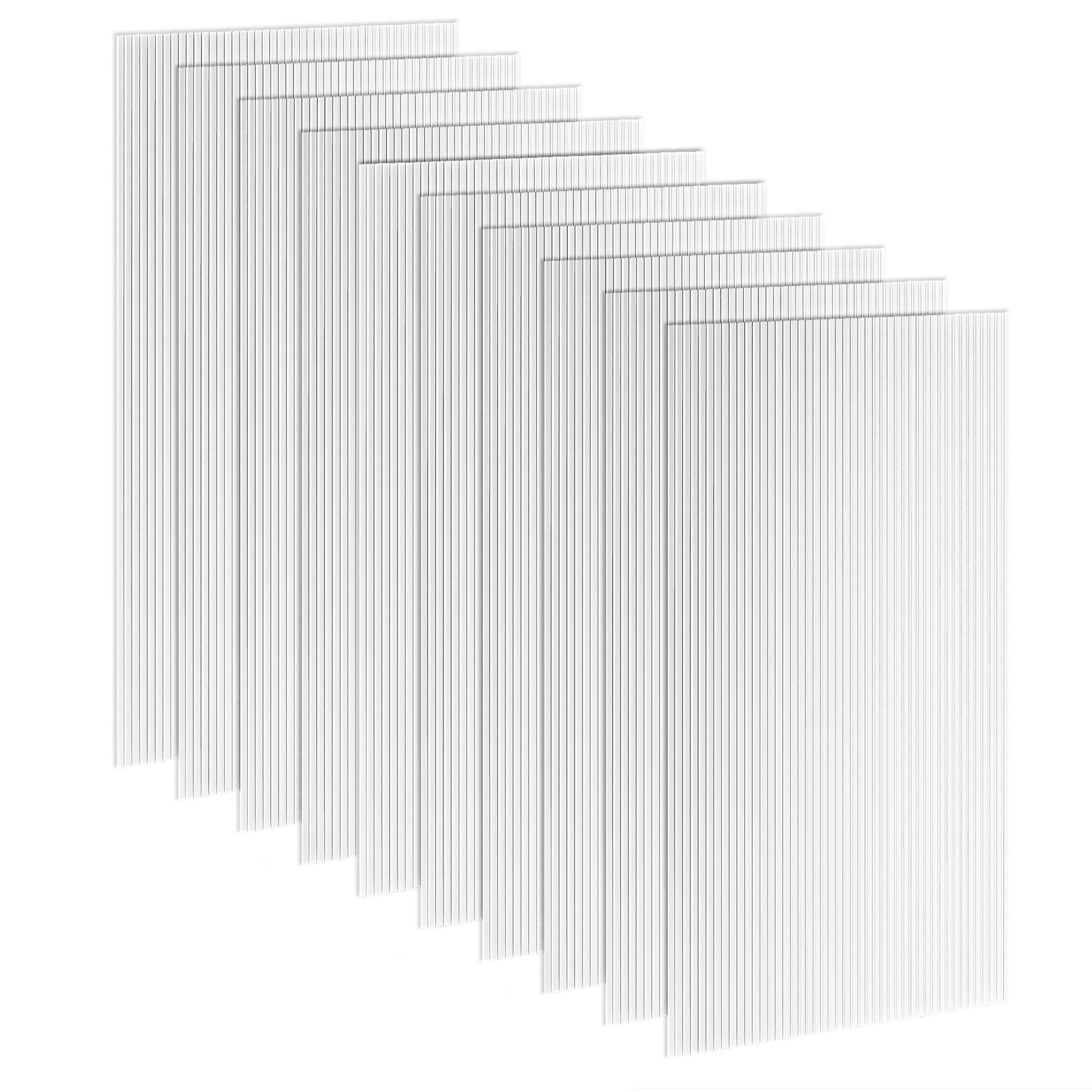 MC Star Gewächshaus 10 Polycarbonat-Wabenplatten, 4 mm, UV-beständig, Doppelwaben-Gewächshausplatte, 120 x 60 cm, transparent