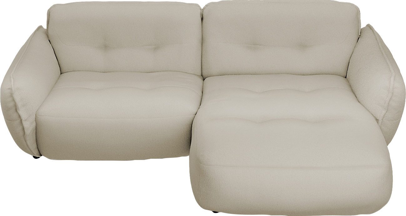 BETYPE Ecksofa Be Fluffy Mega Sofa, bequem, viel Platz, Breite 289cm, L-Form, Softes Sitzgefühl, moderne Kedernaht, hochwertiger Bezug