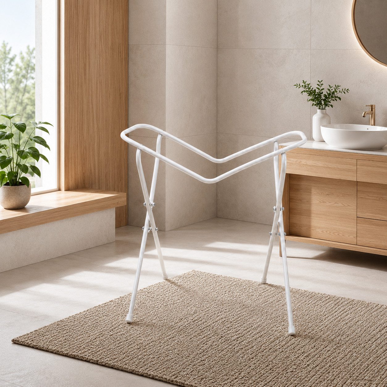 Best for Kids Badewanne Universeller Badewannenständer für Babys – Faltbar, sicher&komfortabel, (Einzelteil, 1-tlg), Rückenschonendes Design, stabiler Stahlrahmen, sichere Nutzung