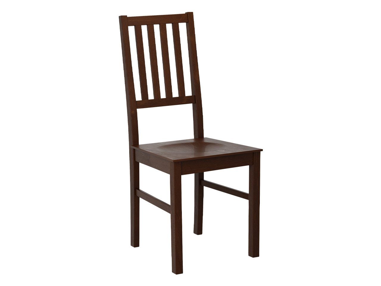 MIRJAN24 Stuhl Nilo VII DR (1 Stück), aus Buchenholz, 43x40x94 cm Nuss