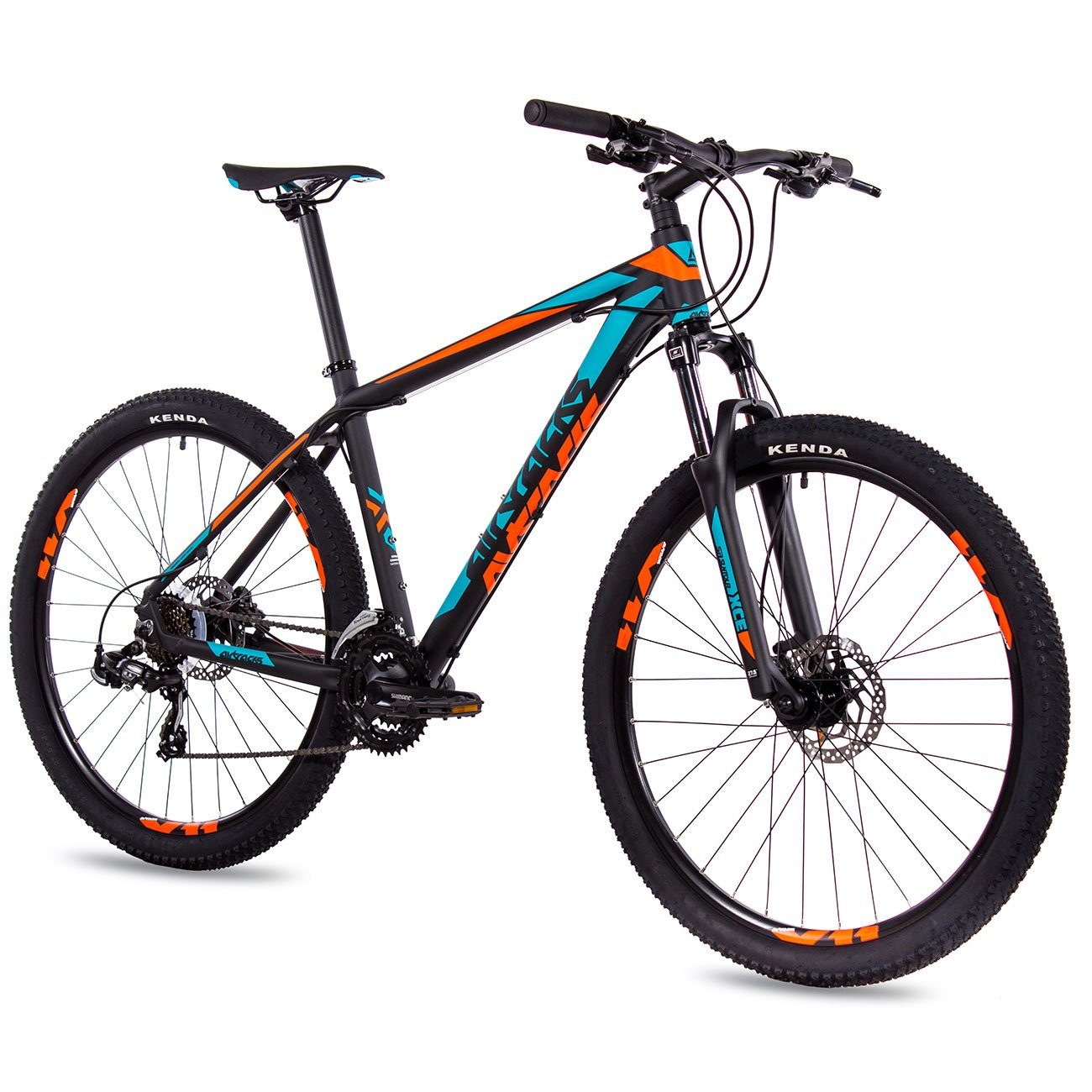 Airtracks Mountainbike Herren 27,5 Zoll MTB Mountainbike Hardtail Fahrrad MB.2720, 21 Gang, Kettenschaltung, Shimano RD-TY500 - Rahmenhöhen 46cm und 51cm - Modelljahr 2023