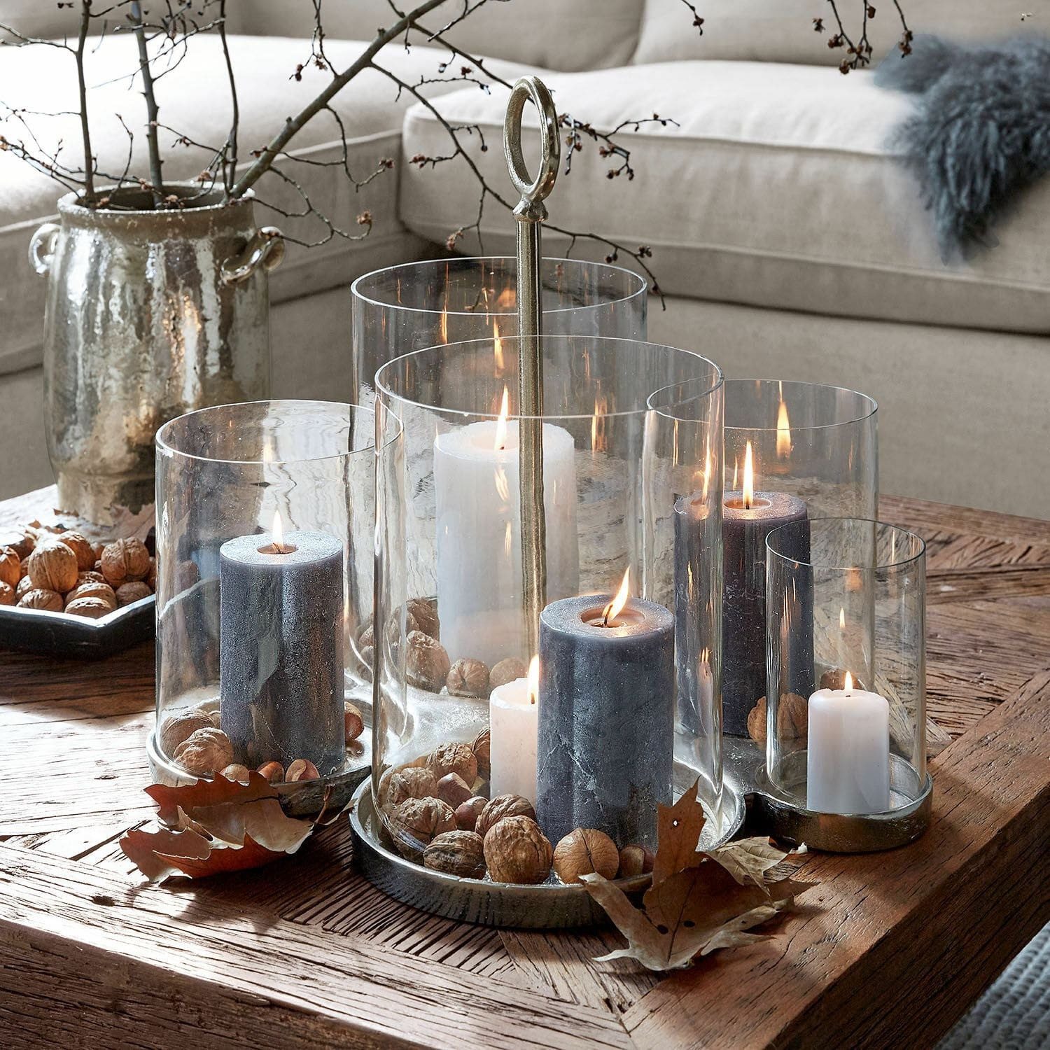 Mirabeau Windlicht Windlicht Gjaloran silber/klar (kein Set, kein Set) günstig online kaufen