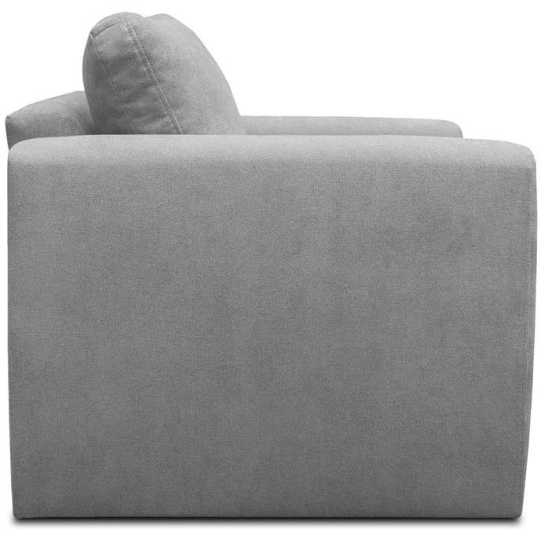 1-Sitzer Schlaffunktion, (alfa Kamel mit Grau (Modern Polstersessel Relaxsessel Beautysofa Bettkasten, Sofa, 50) Wohnzimmersessel),
