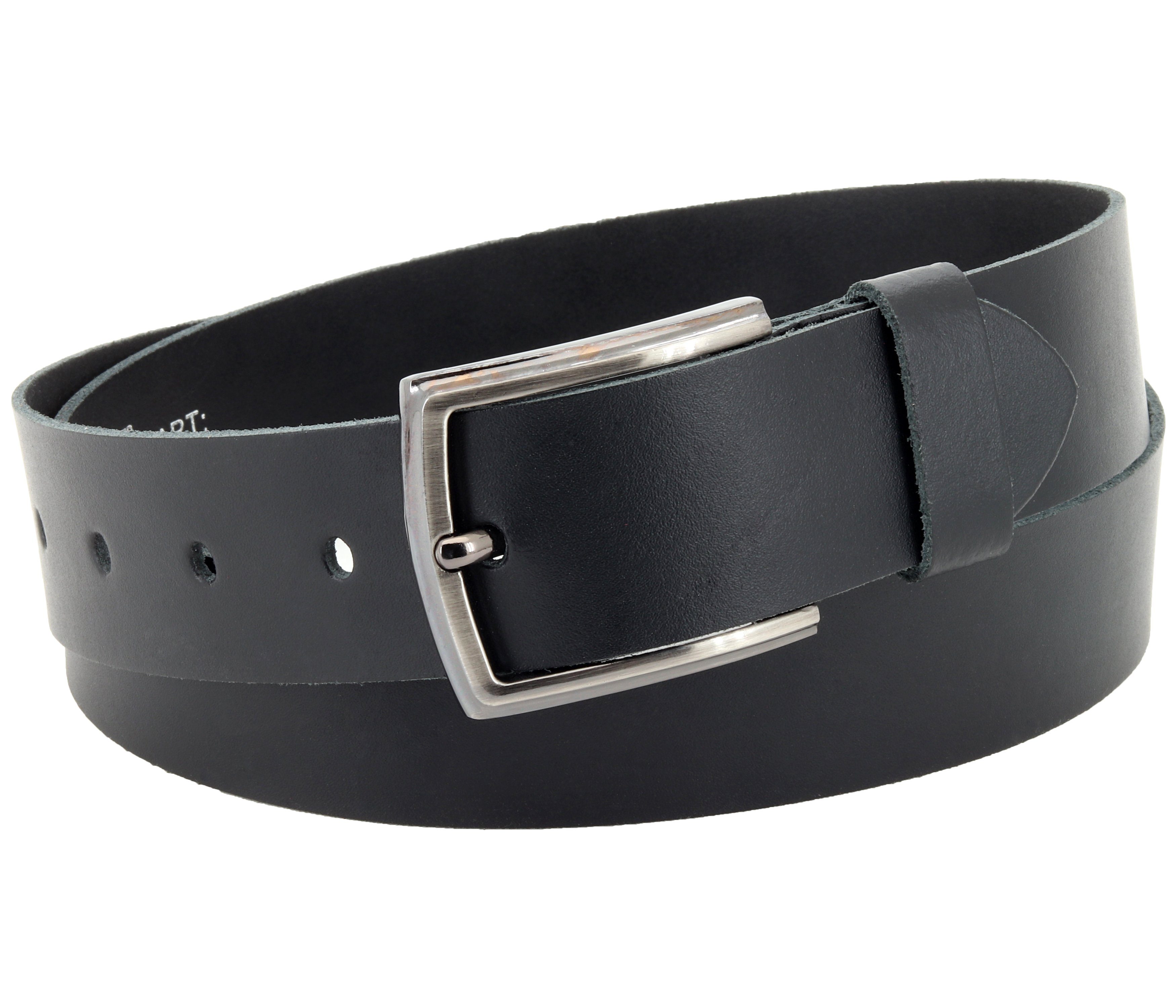 COLOGNEBELT Ledergürtel OM526-SL-Schwarz MADE IN GERMANY, Schwarz Kürzbar, günstig online kaufen