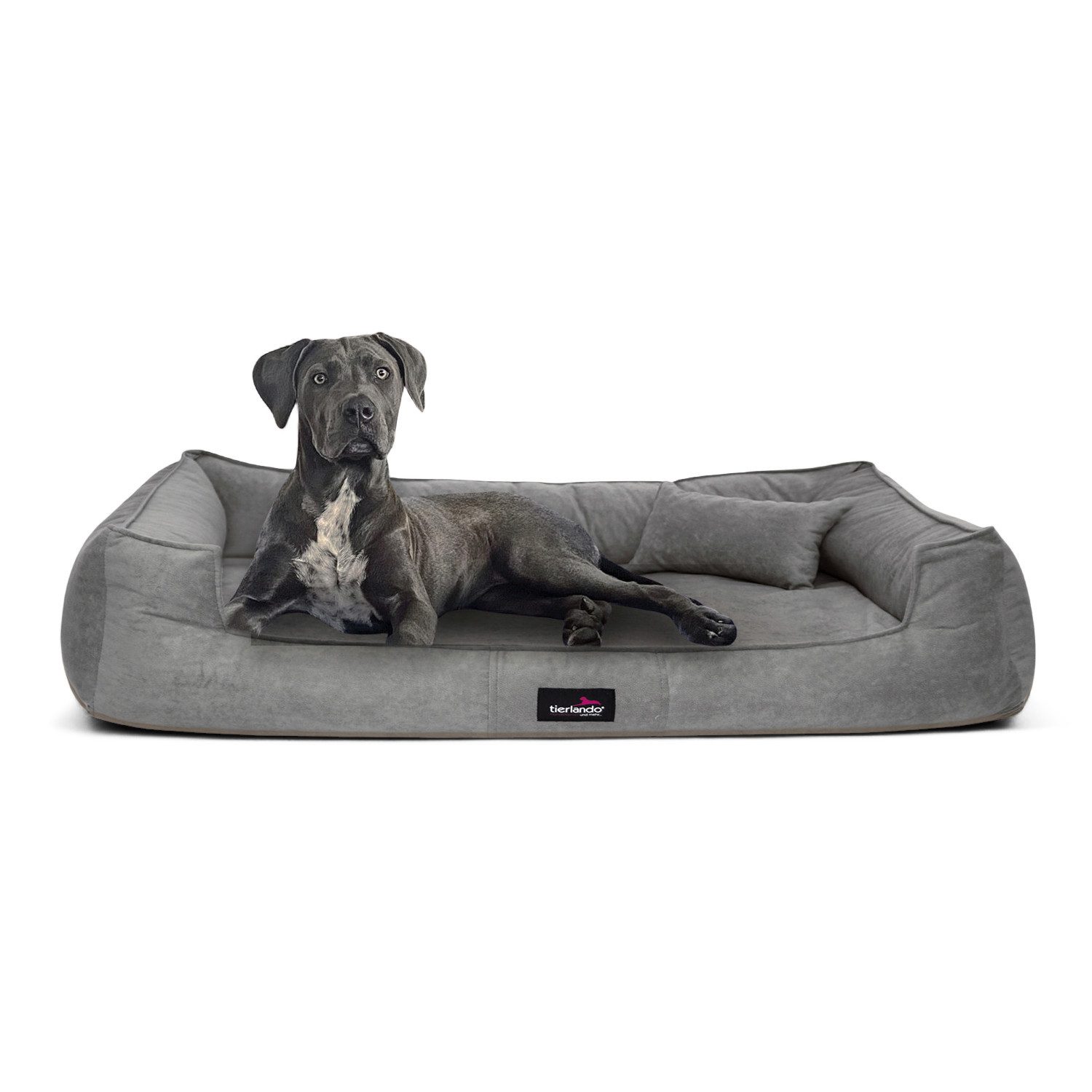 tierlando® Tierbett Orthopädisches Hundebett BRUCE VELOURS Waschbar Große H günstig online kaufen