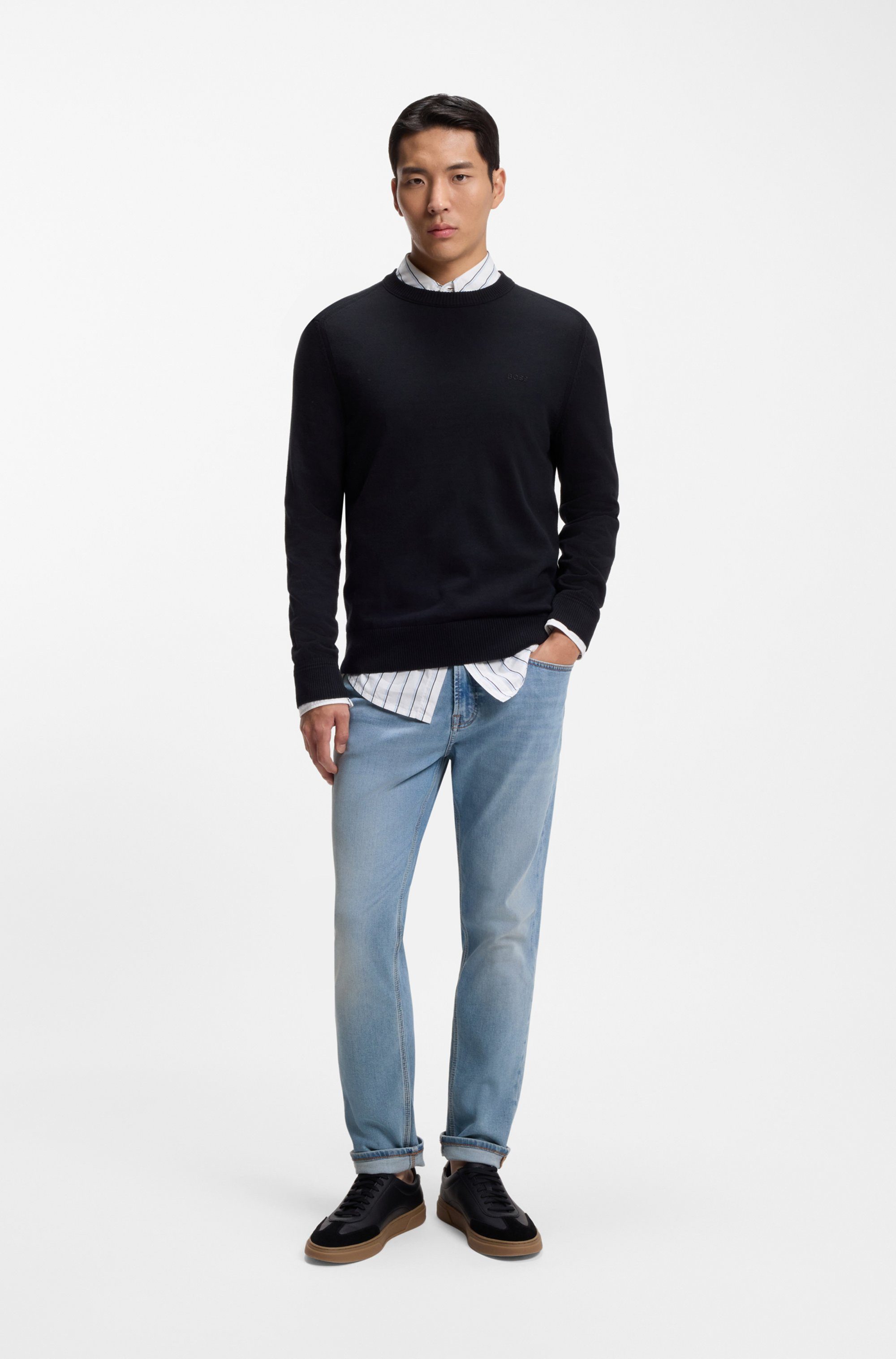BOSS ORANGE Tapered-fit-Jeans ONYX 1 BO in 5-Pocket-Form, komfortabler Stretch-Denim