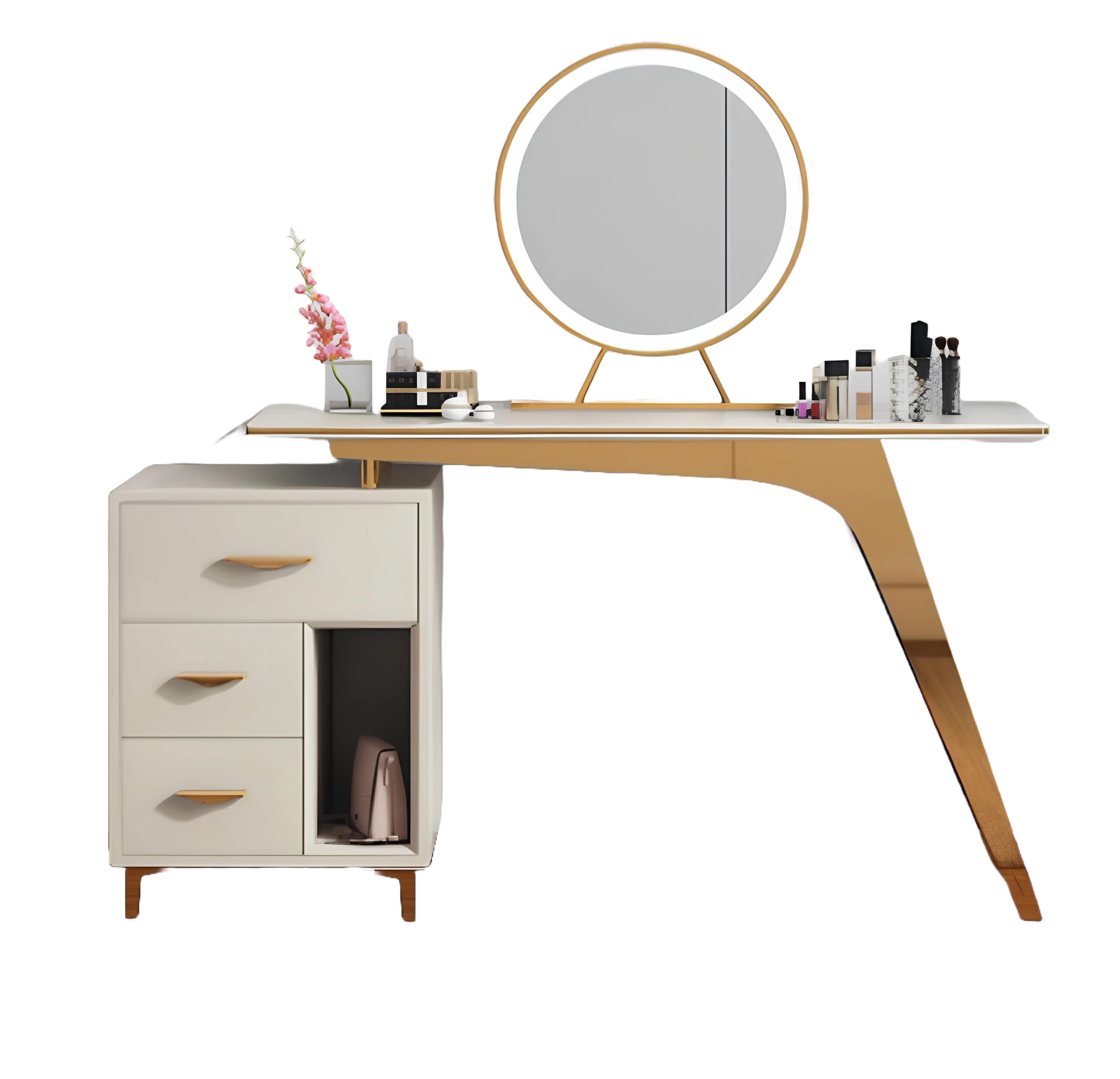Xlmoebel Schminktisch Eleganter Schminktisch mit Stauraum in modernem Design (Schminktisch, 1-St., Schminktisch), Hergestellt in Europa