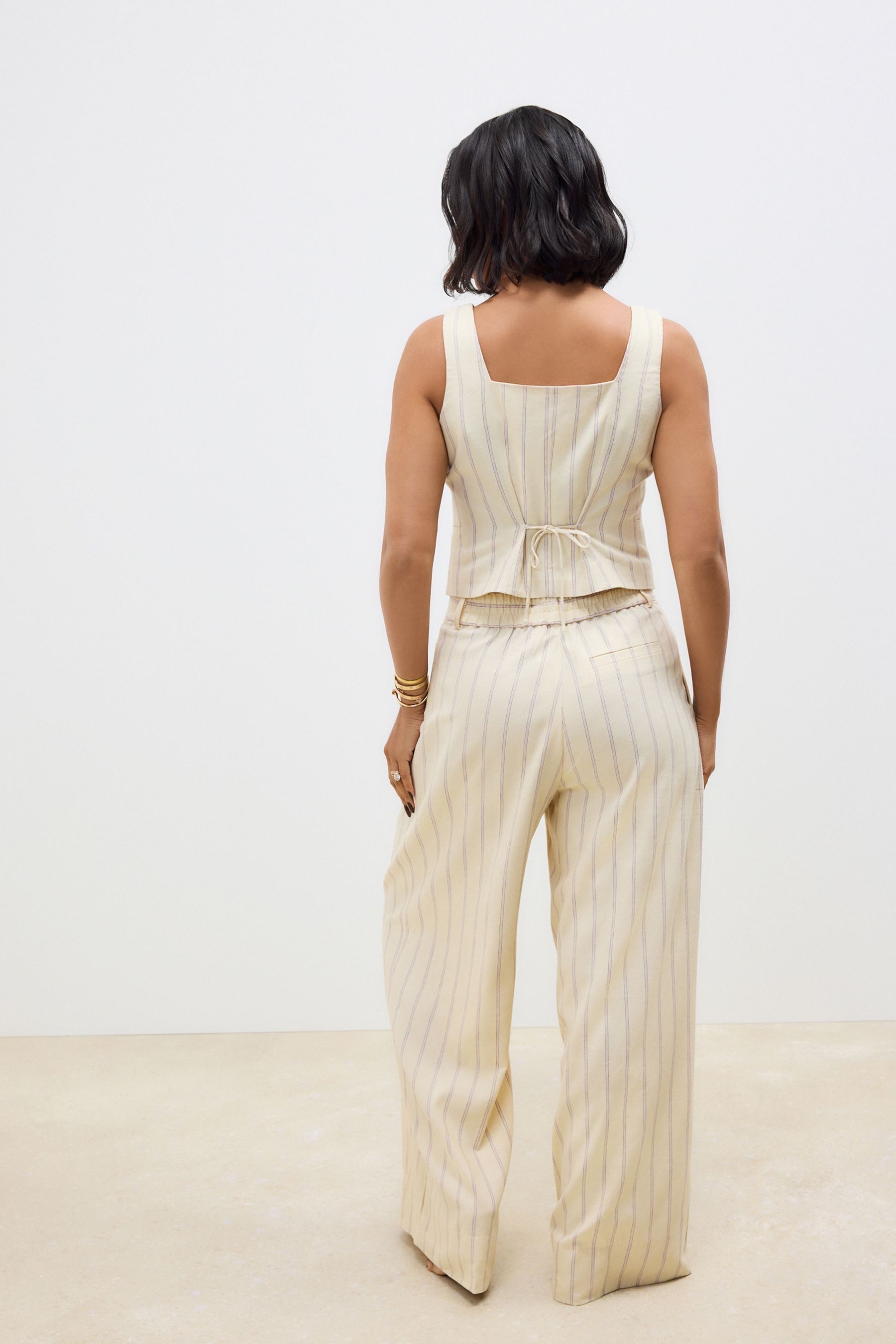 Next Palazzohose Hose aus Leinenmix mit weitem Bein (1-tlg) günstig online kaufen