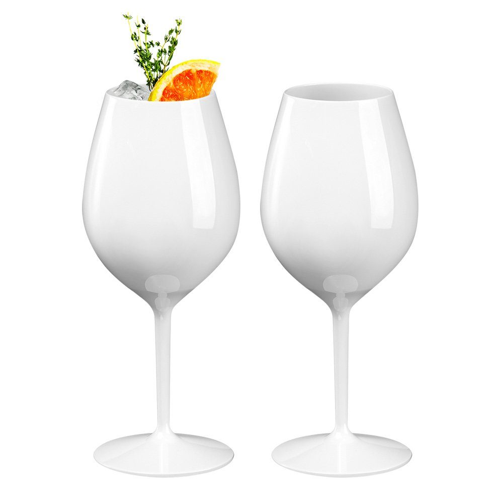 Doimoflair Rotweinglas DoimoFlair Weingläser aus Kunststoff bruchsicher Plastik 51 cl., 2-tlg.