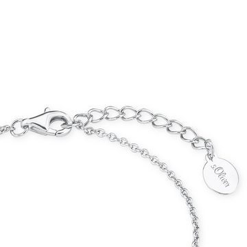 s.Oliver Silberarmband für Damen, 925 Sterling Silber, Ring (Armband, 1-tlg)