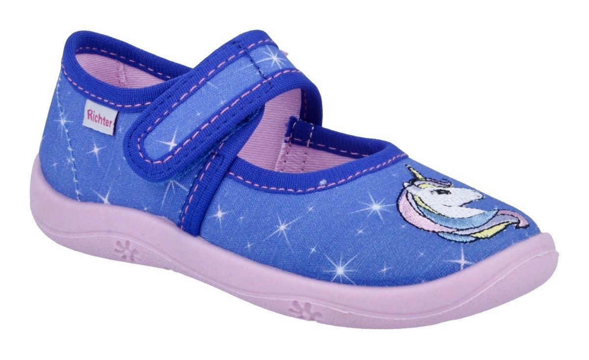 Richter Mia WMS: Mittel Hausschuh Kindergartenschuhe mit WMS, Größenschablone zum Download