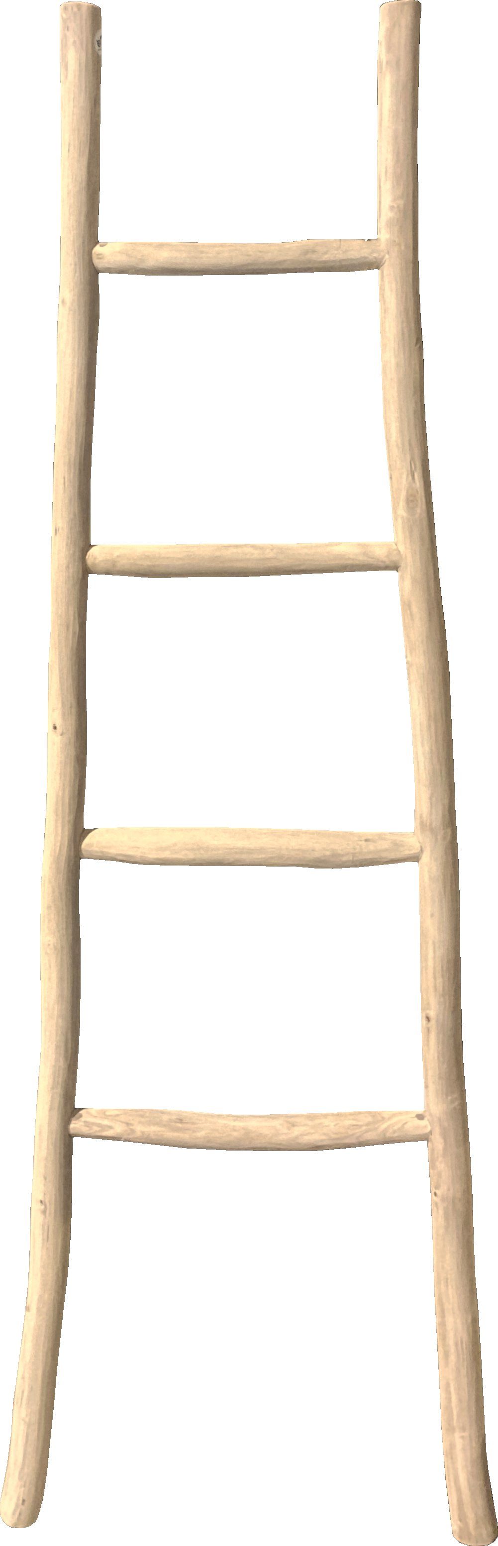 Van der Leeden Handtuchleiter Handtuchhalter Holzleiter 160x56 cm Teakholz günstig online kaufen