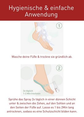 N1 Healthcare Fußpflegespray Fußpilz Spray 25 ml, Zur wirksamen Behandlung von Fußpilz
