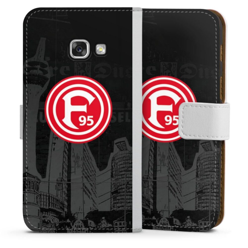 DeinDesign Handyhülle Fortuna Düsseldorf Offizielles Lizenzprodukt Logo Fortuna Logo City, Samsung Galaxy A3 (2017) Hülle Handy Flip Case Wallet Cover