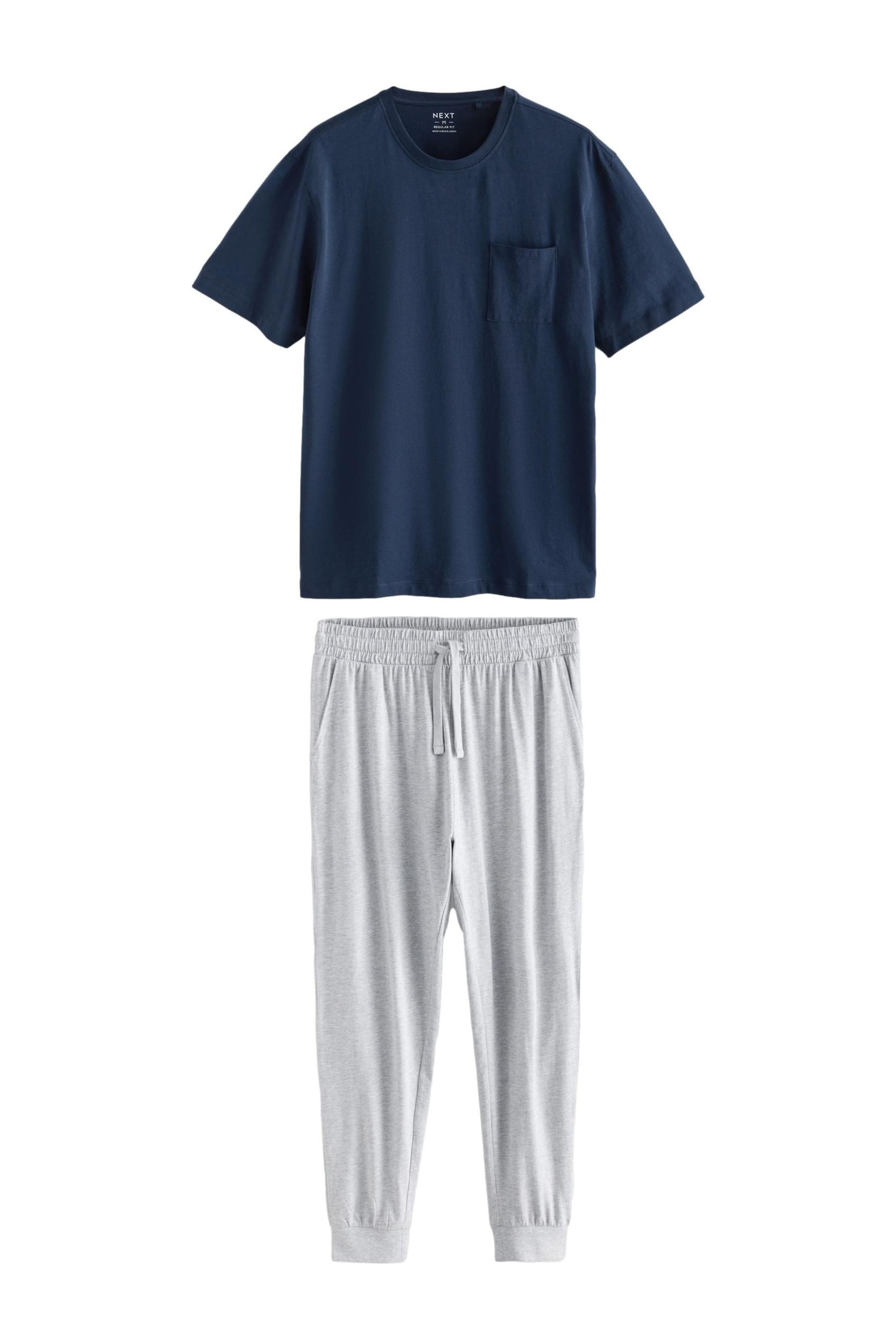 Next Pyjama Jersey-Schlafanzug mit Bündchen (2 tlg)