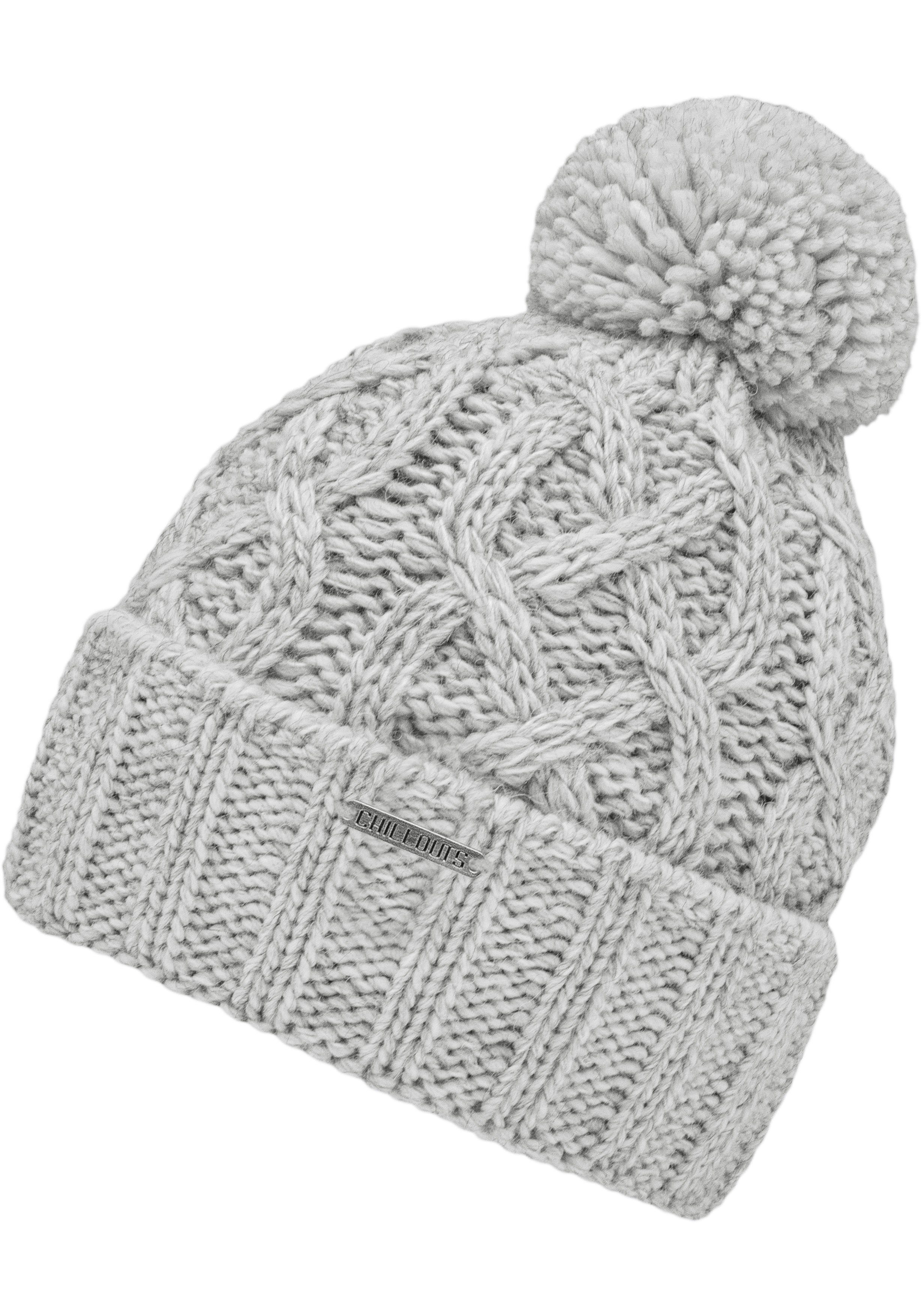 chillouts Bommelmütze Lioba Hat Stylischer Bommel light grey