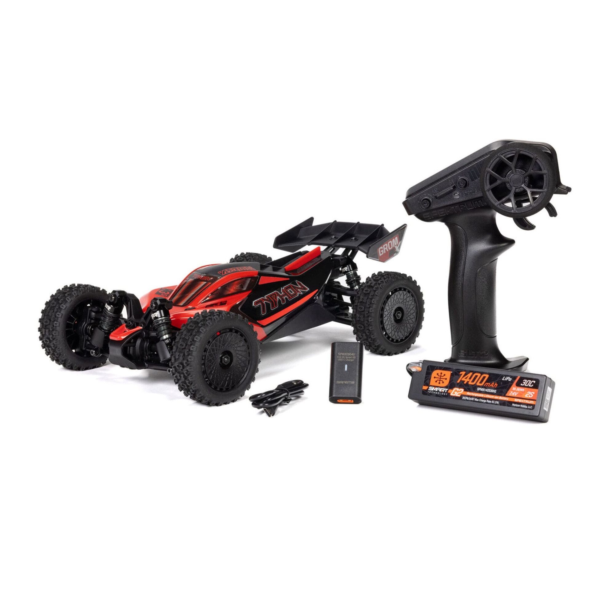 RC-Buggy Arrma RC Buggy Typhon Grom 223S BLX 4X4 Small Brushless RTR, Akku, Lad