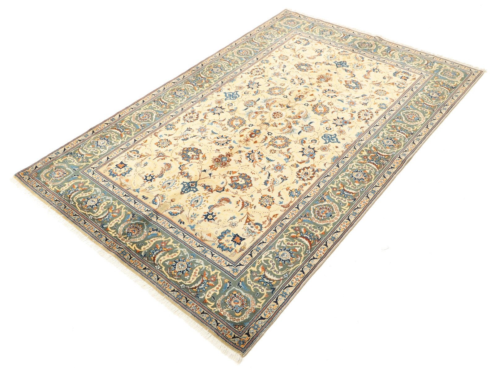 Carpet Avenue Teppich Keshan Kork Antik 213x138, Rechteck, Höhe: 8 mm