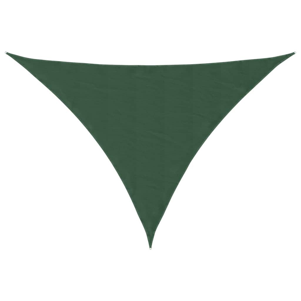 vidaXL Sonnensegel Sonnensegel Oxford-Gewebe Dreieckig 4x4x5,8 m Dunkelgrün, (1-tlg)