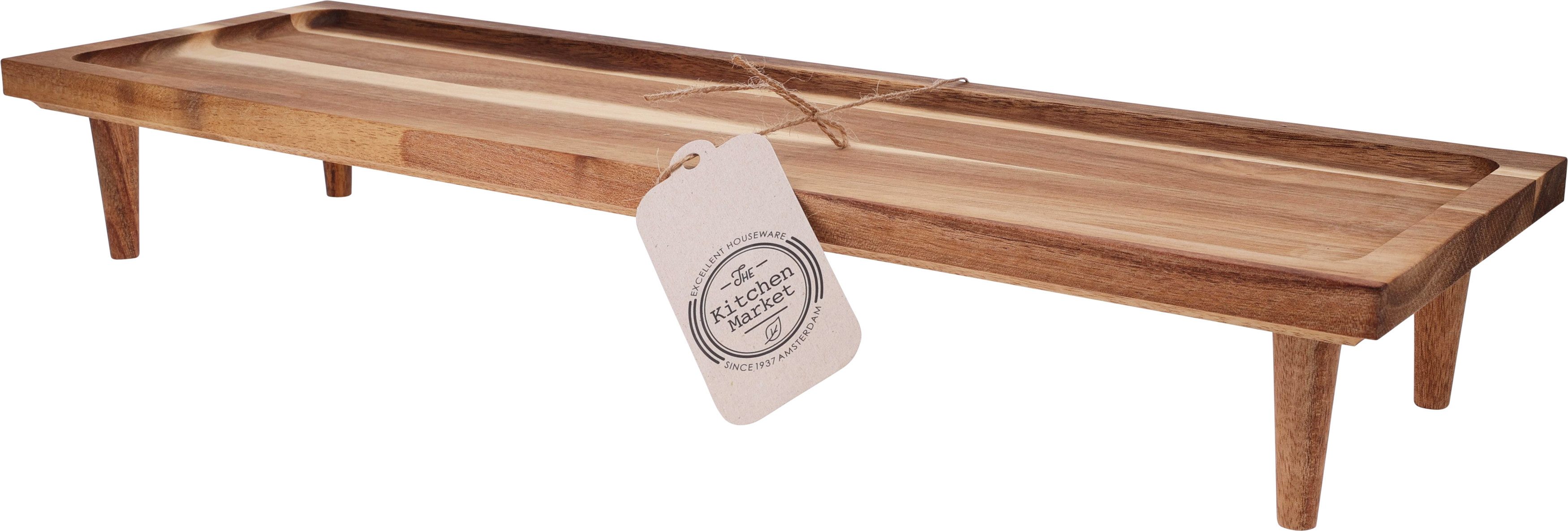 Koopman Servierplatte Servierbrett Akazie EH, Holzwerkstoff