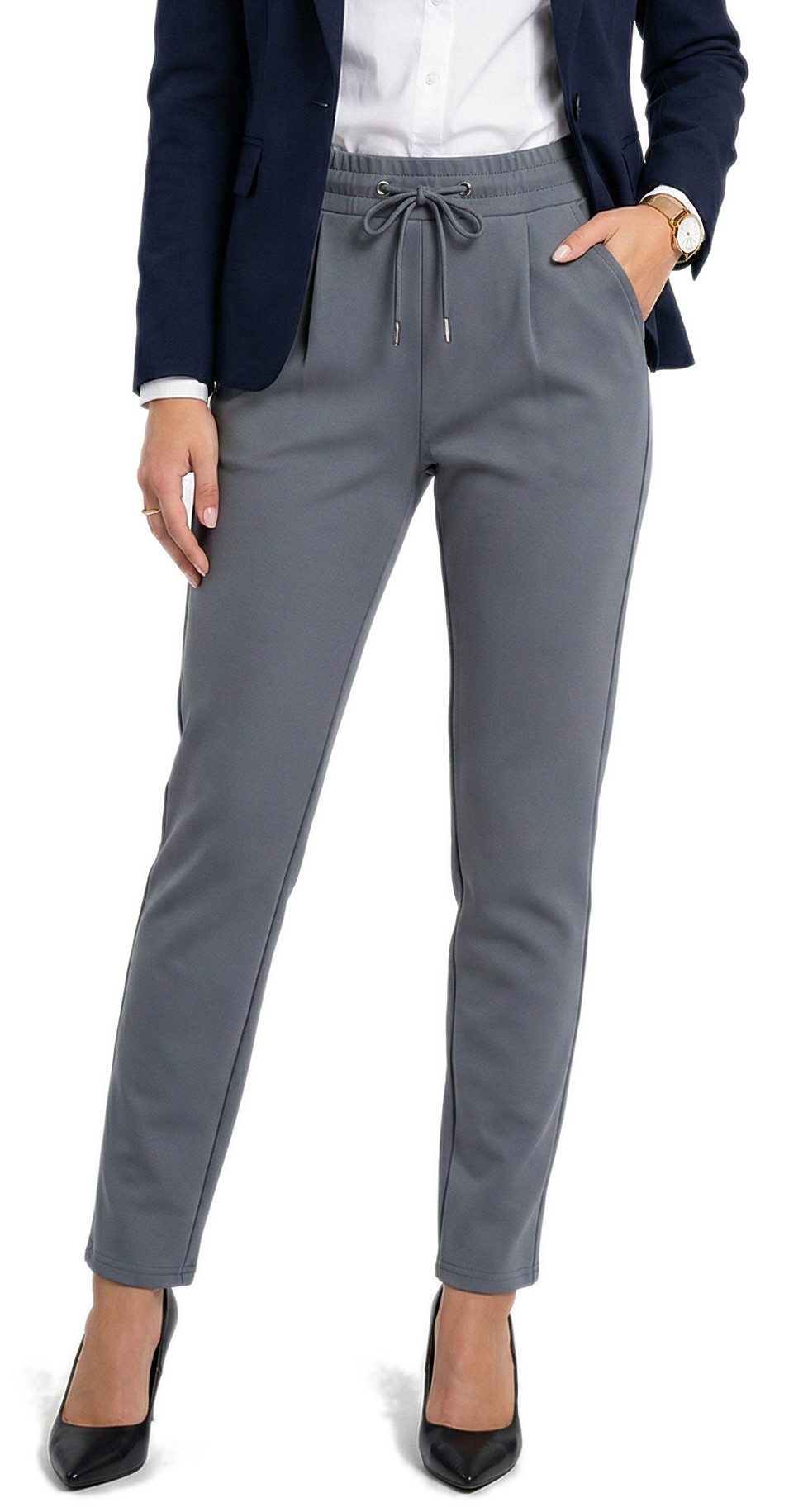 dy_mode Stoffhose Damen Schlupfhose Middle Waist Stoffhose Business-Hose Gu günstig online kaufen