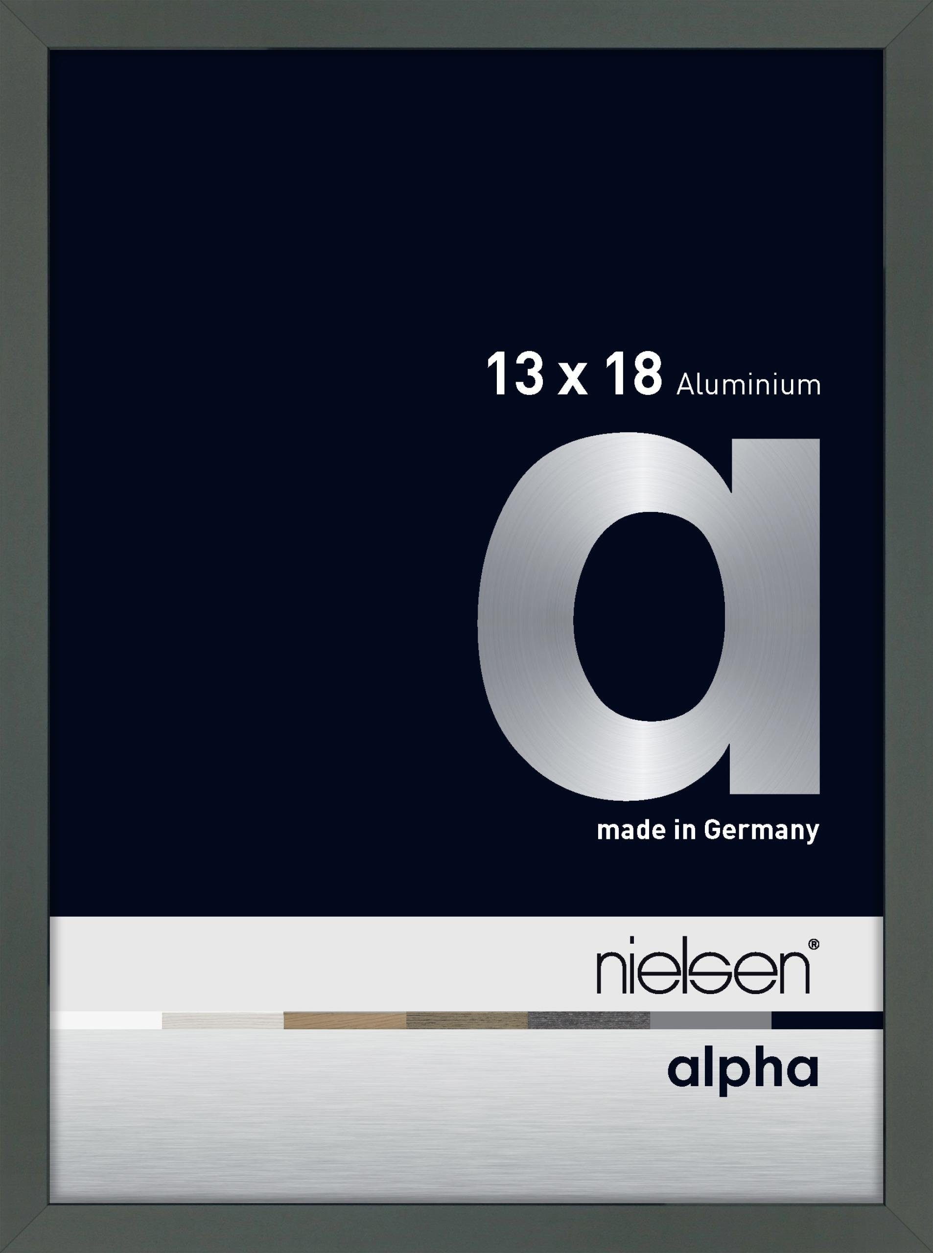 nielsen Bilderrahmen Alpha Platin 13x18cm 1632019