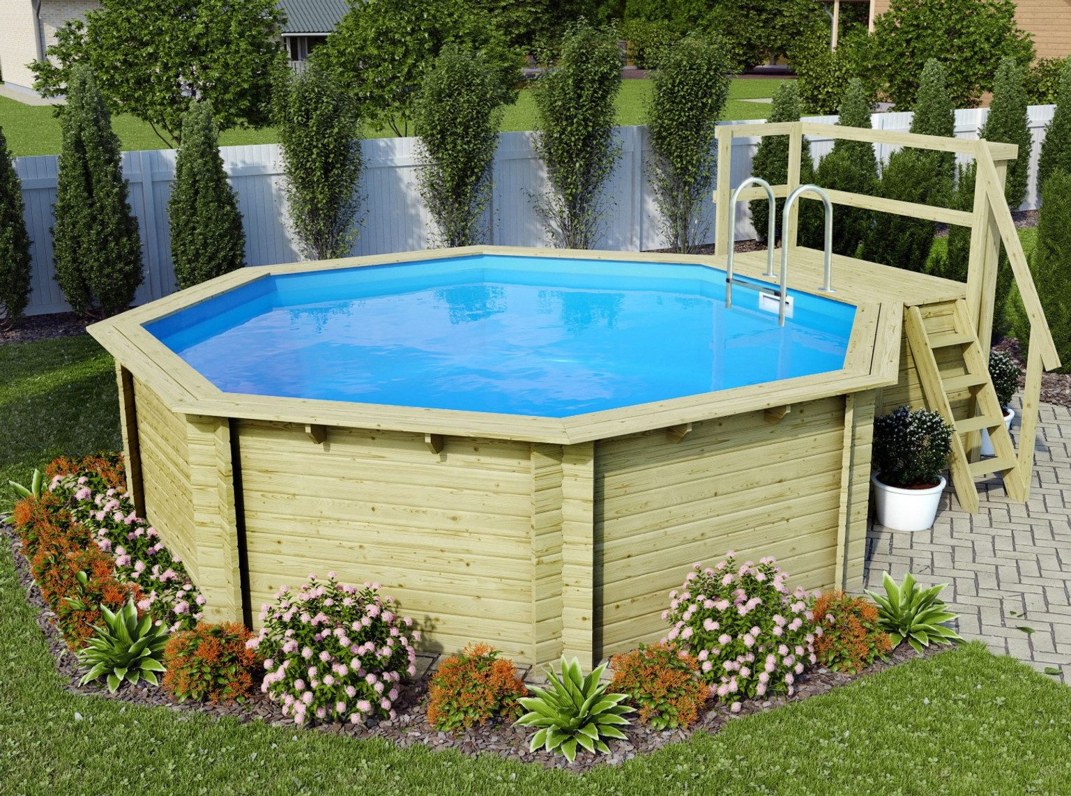 Karibu Pool Karibu Pool Steck- / Schraubsystem 8-eckig