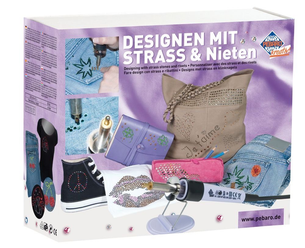 Selva Technik Kreativset Bastelset mit Strass und Nieten