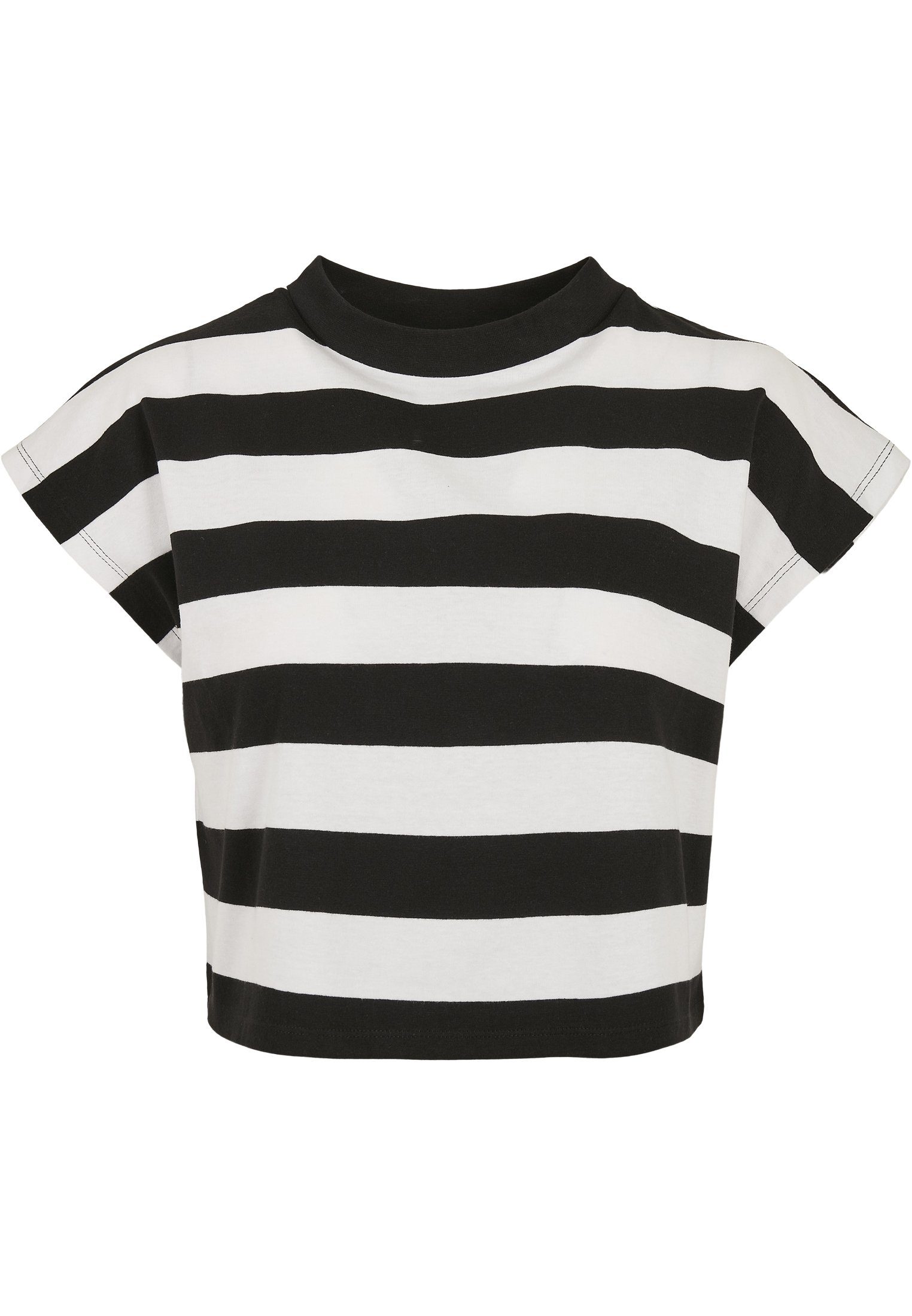 2-Pack T-Shirt Stripe CLASSICS (1-tlg) URBAN Tee Short Ladies Damen