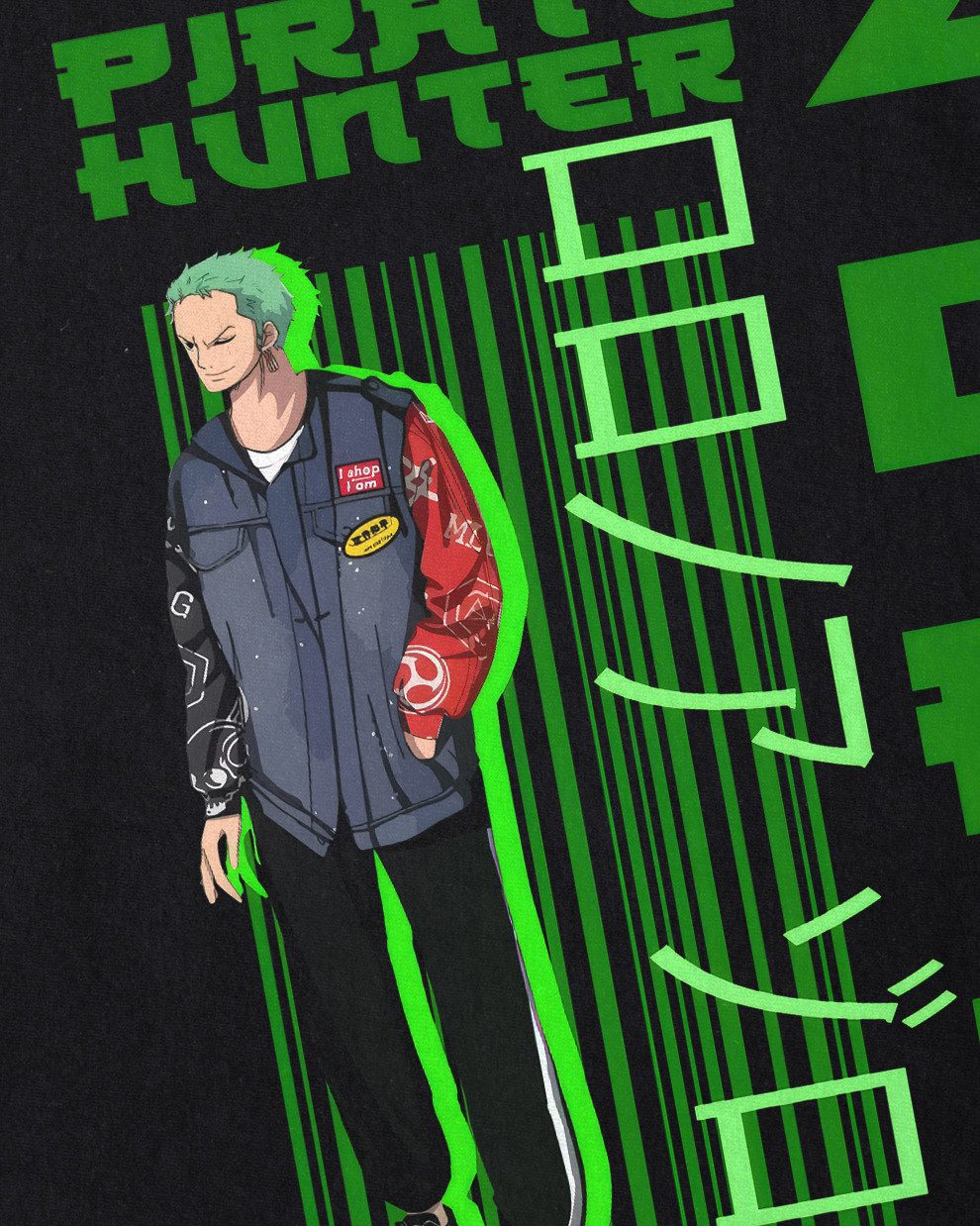 style3 T-Shirt one piece ruffy luffy strohhut strohhutbande strawhat piraten pirates