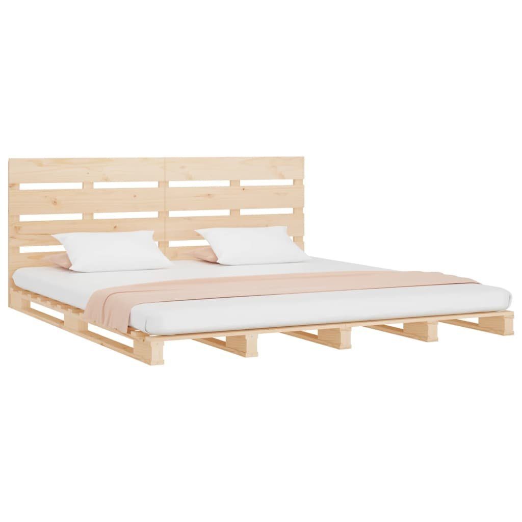 vidaXL Bett Massivholzbett ohne Matratze 160x200 cm Kiefernholz