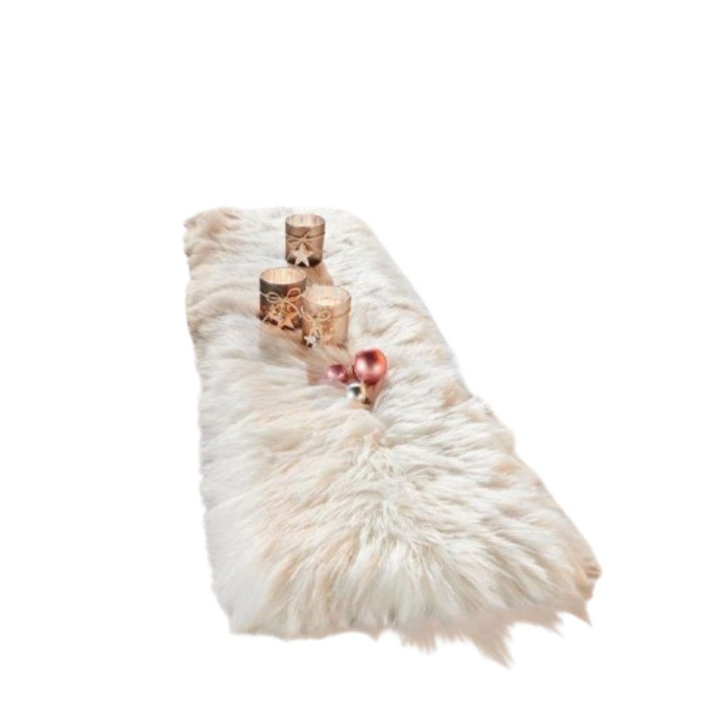 Home-trends24.de Tischläufer Tischläufer Kunstfell Fell Läufer Weiß Deko Ti günstig online kaufen