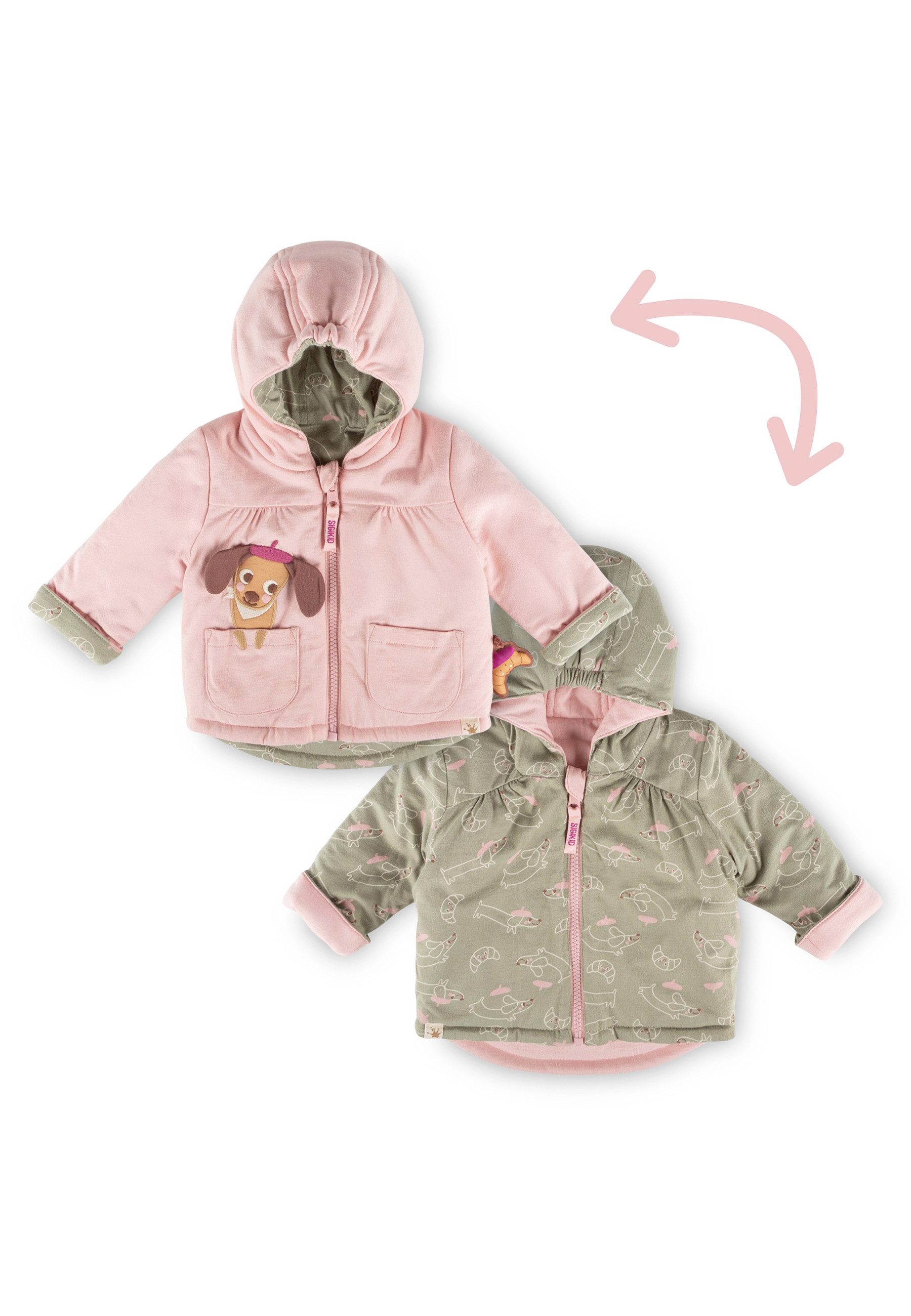 Sigikid Wendejacke Petit Croissant für Babys Mädchen (1-St)