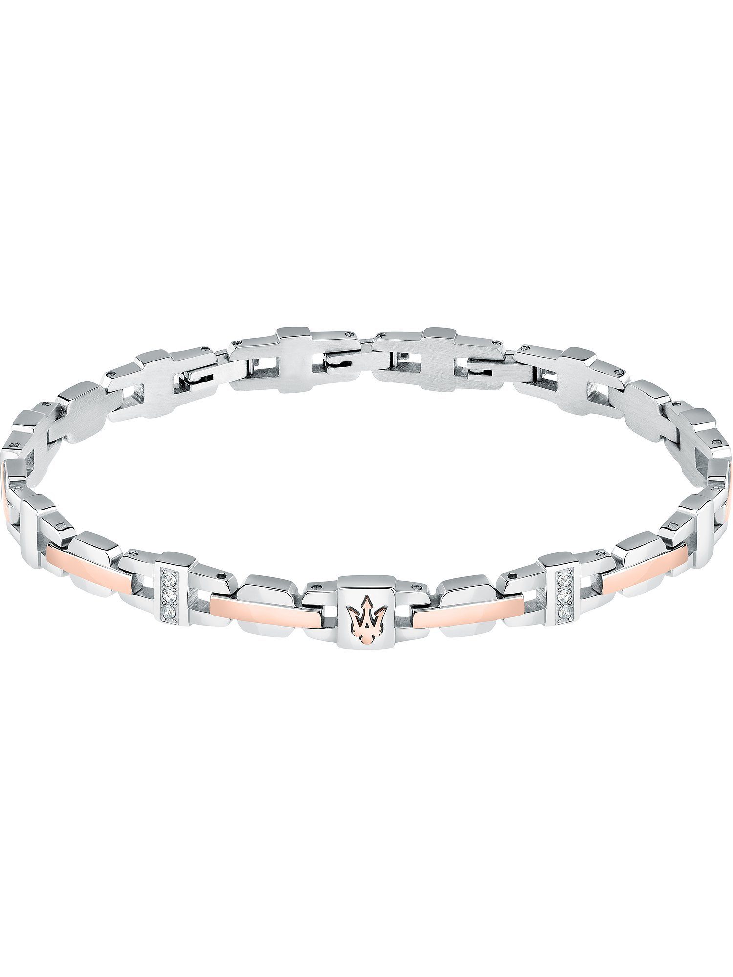 MASERATI Edelstahlarmband Maserati Herren-Armband Edelstahl Kristall günstig online kaufen