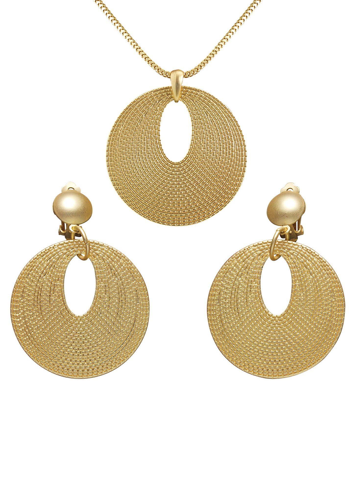 Widdmann Ohrring und Ketten Set Schmuckset Römerin