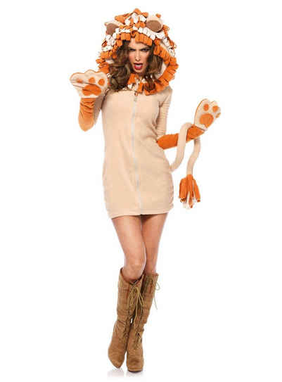 Leg Avenue Kostüm Löwe, Kuschelig-freches Outfit für tierische Mottopartys