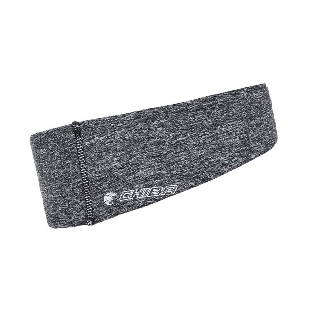 Chiba Fleecemütze CHIBA Stirnband Pro Lady - L/XL, hellgrau, Thermostretch mit Zopfdurch