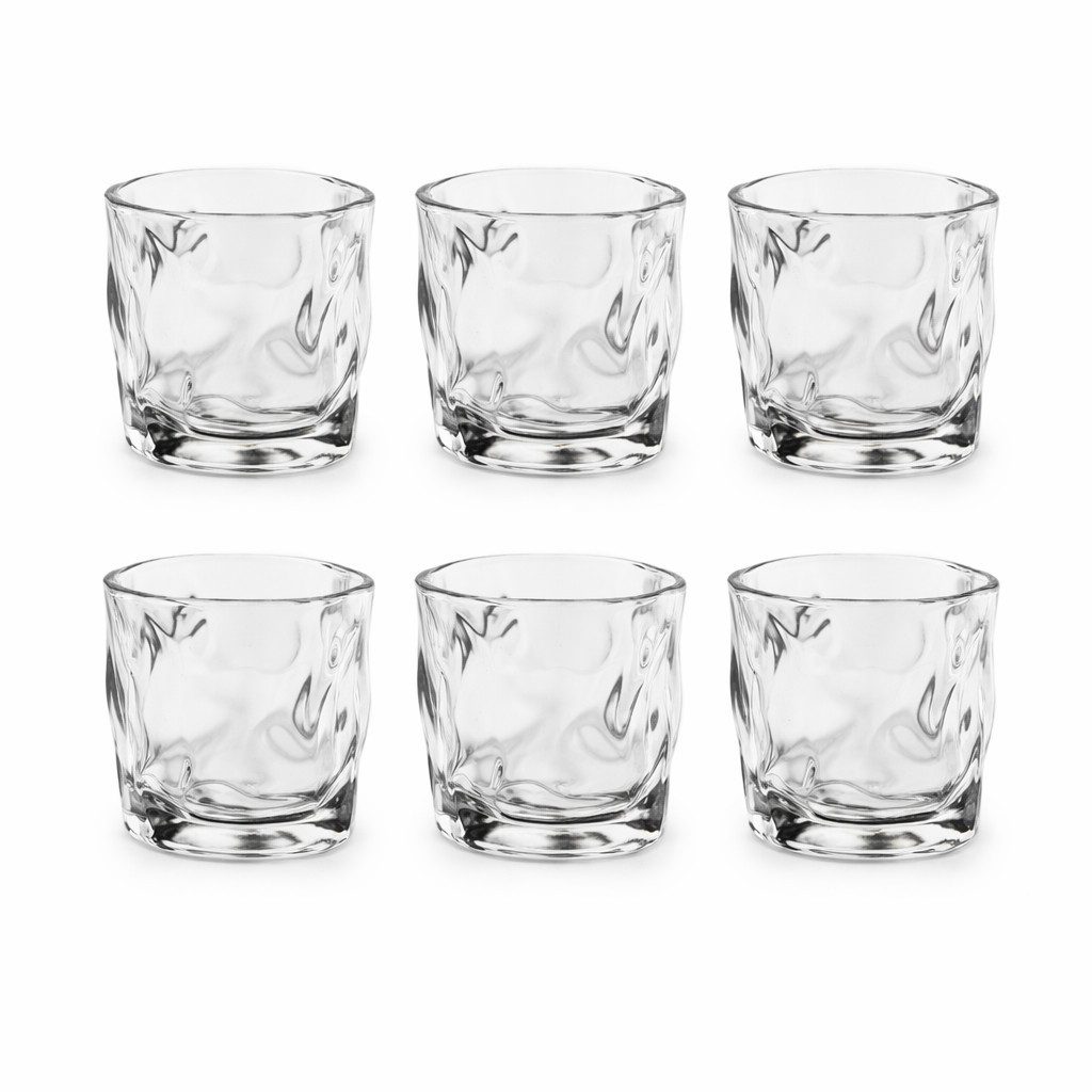 Almina Gläser-Set Artic Vidro Corta Trinkgläser 230 ml - 6-teiliges-Set, 6-tlg., Glas, modernes Design, 230 ml – Bild 5 von 5