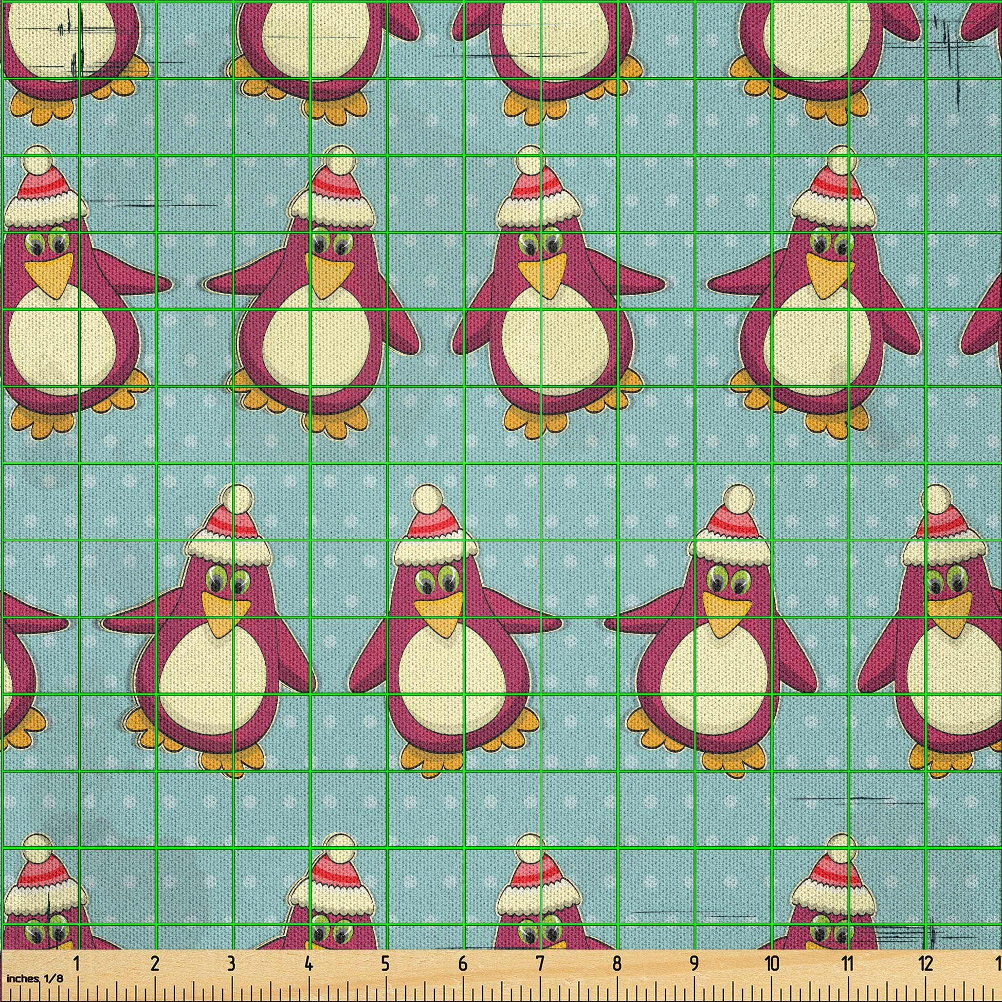 Thumbnail - Abakuhaus Stoff DIY Bastler Stoff für Dekorationszwecke, Weihnachten Lustige Arctic Penguins