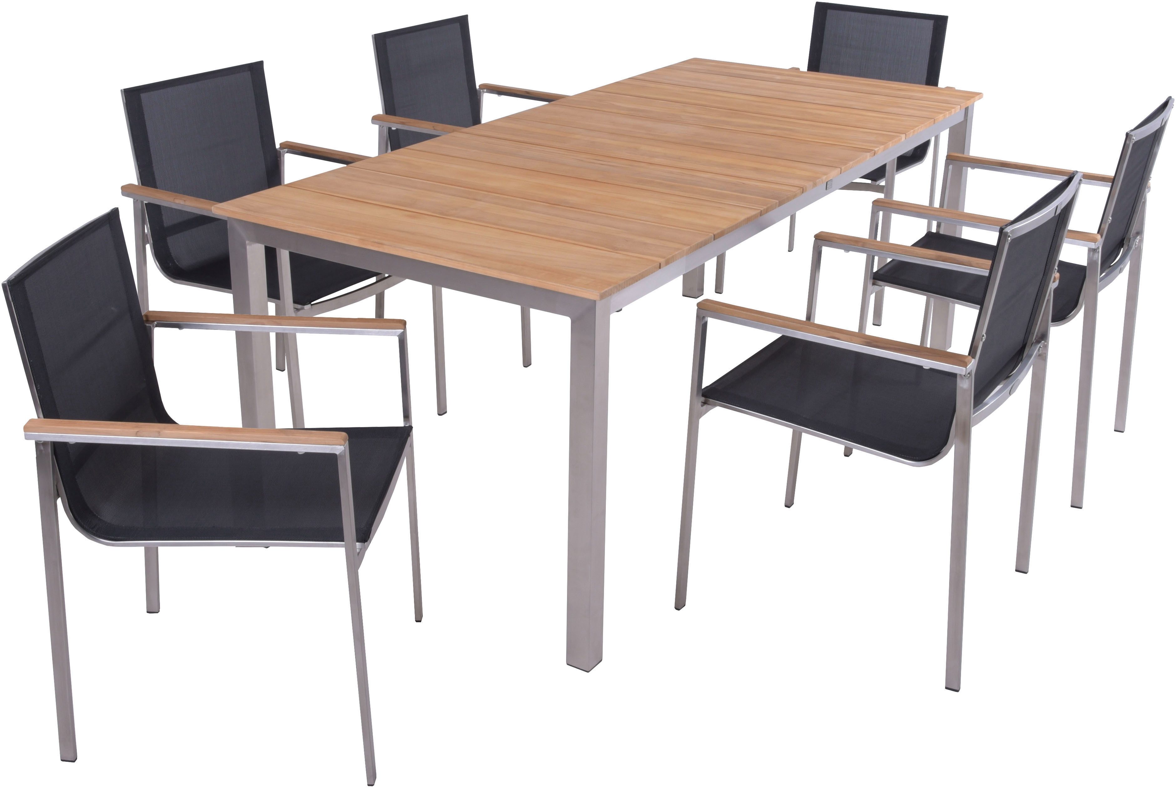 Garden Pleasure Garten-Essgruppe DALLAS/DENVER Set 04, (7-tlg)