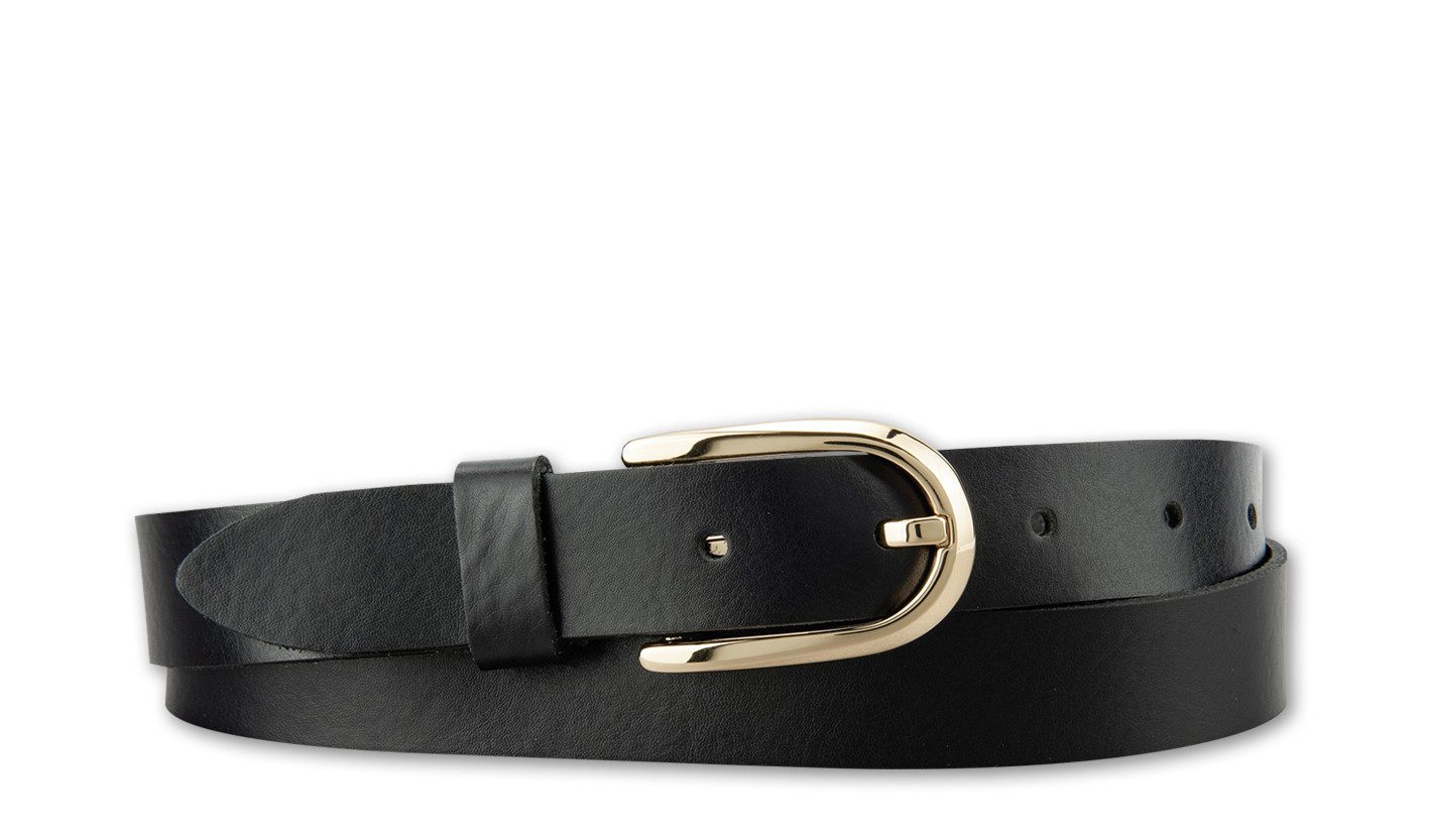 BERND GÖTZ Ledergürtel Ledergürtel im schmalen Stil mit Goldschließe günstig online kaufen