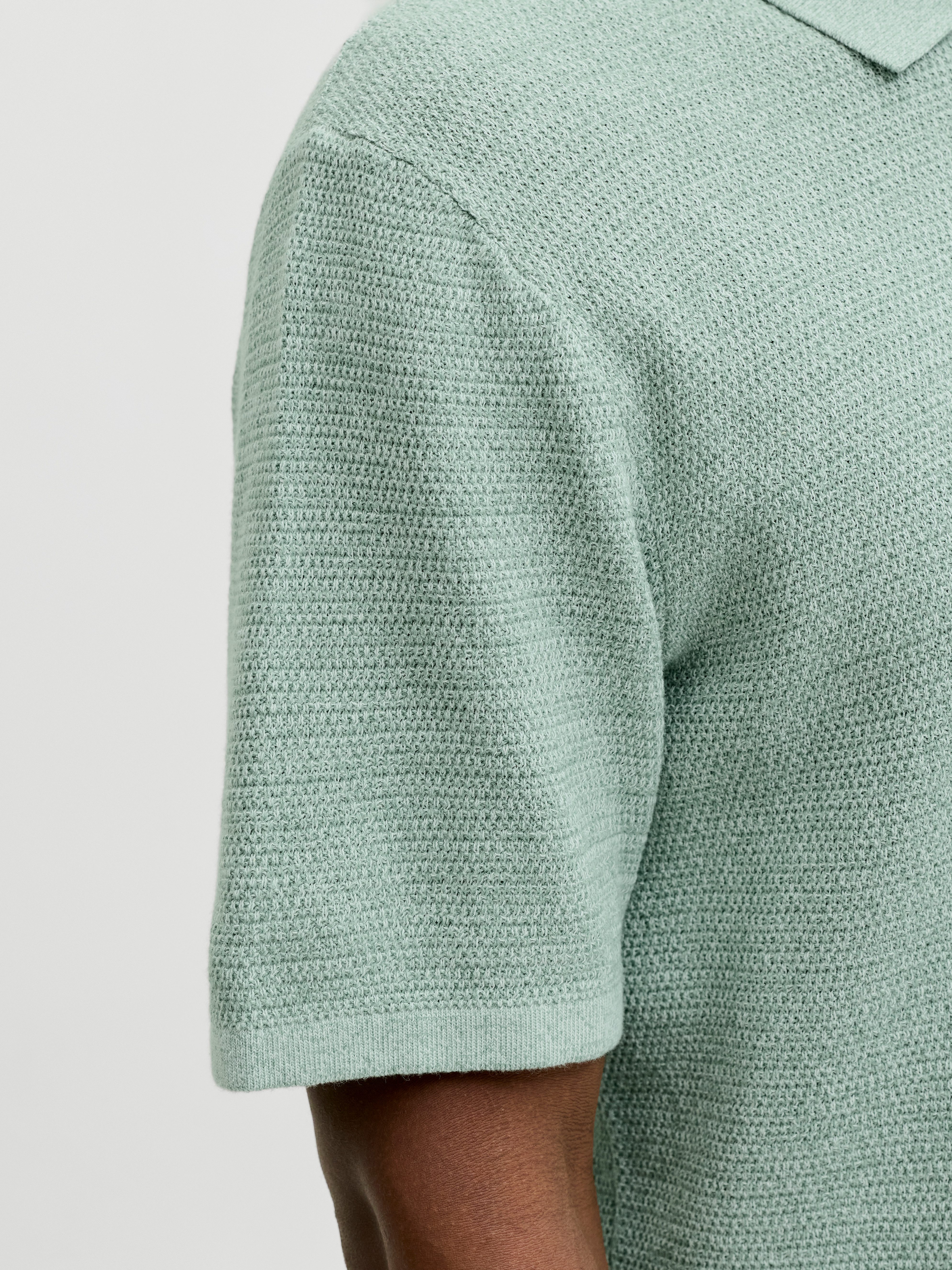 Jack & Jones Kurzarmpullover JJEGEORGE KNIT POLO SS SN mit Polo Kragen günstig online kaufen