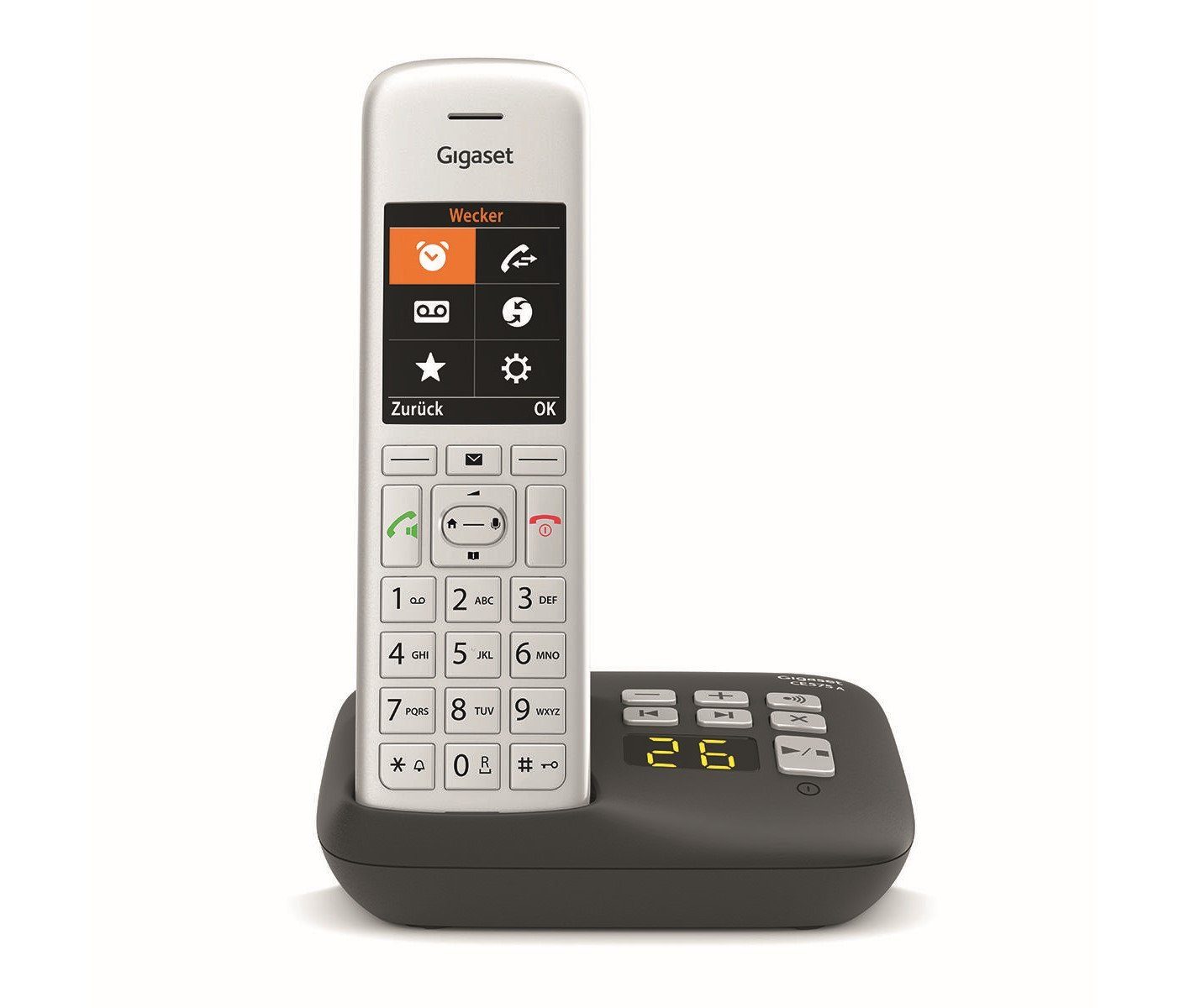Gigaset CE 575A kompatibel) Freisprechfunktion, Festnetztelefon 2, (Mobilteile: Hörgeräte Anruferliste