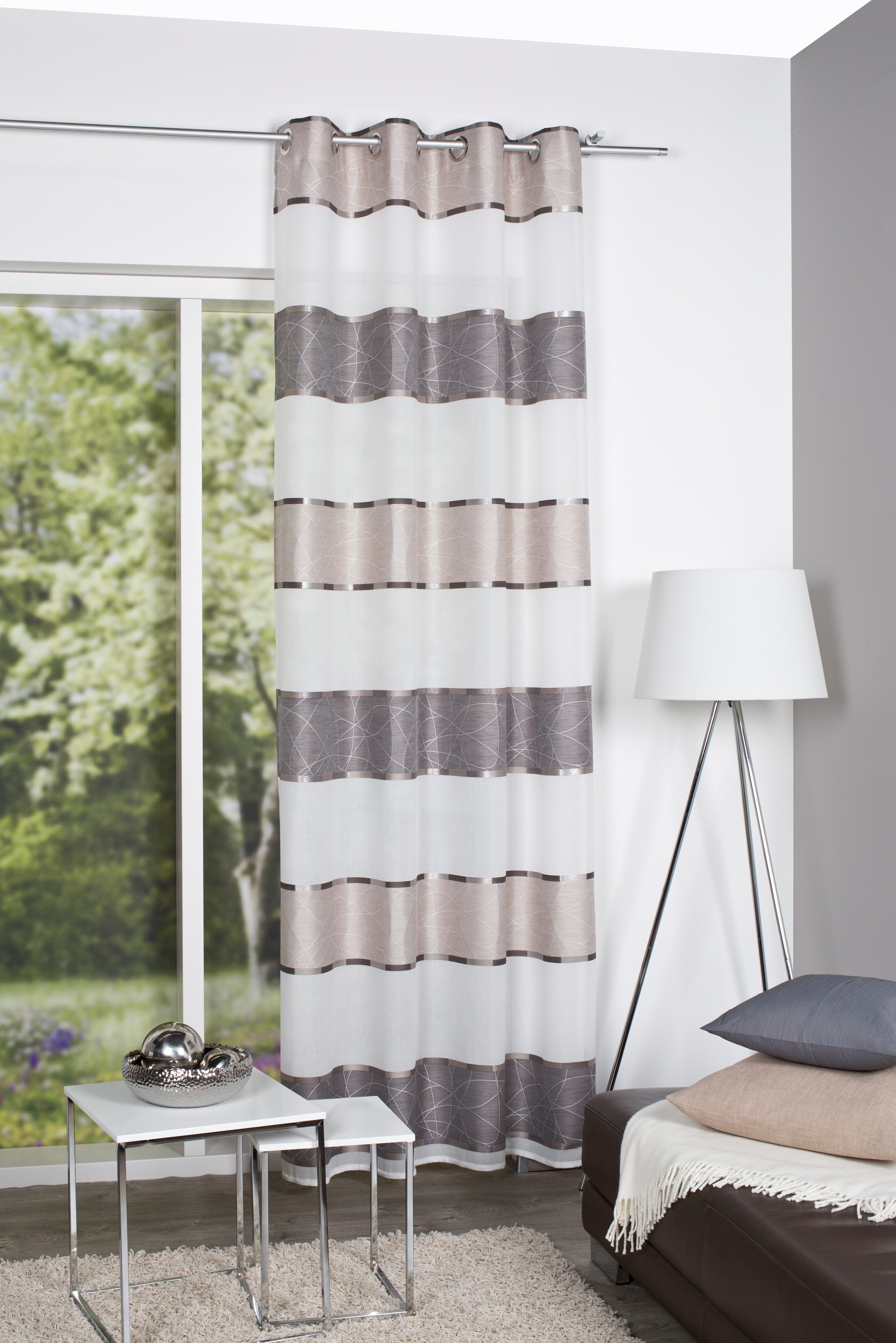 HOME WOHNIDEEN Vorhang WALTER, Ösen (1 günstig online kaufen