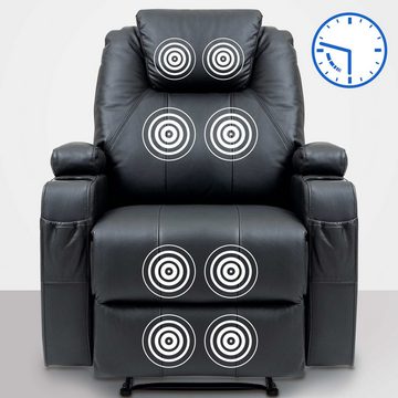 CLP Ohrensessel Galena, mit Massage-Funktion, Sessel mit Fußablage