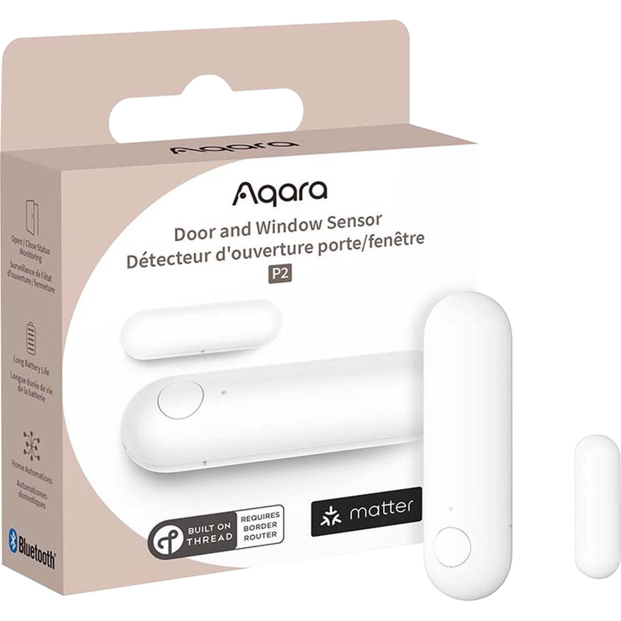 Aqara Door and Window Sensor P2, Öffnungsmelder, Fensteröffnungsmelder