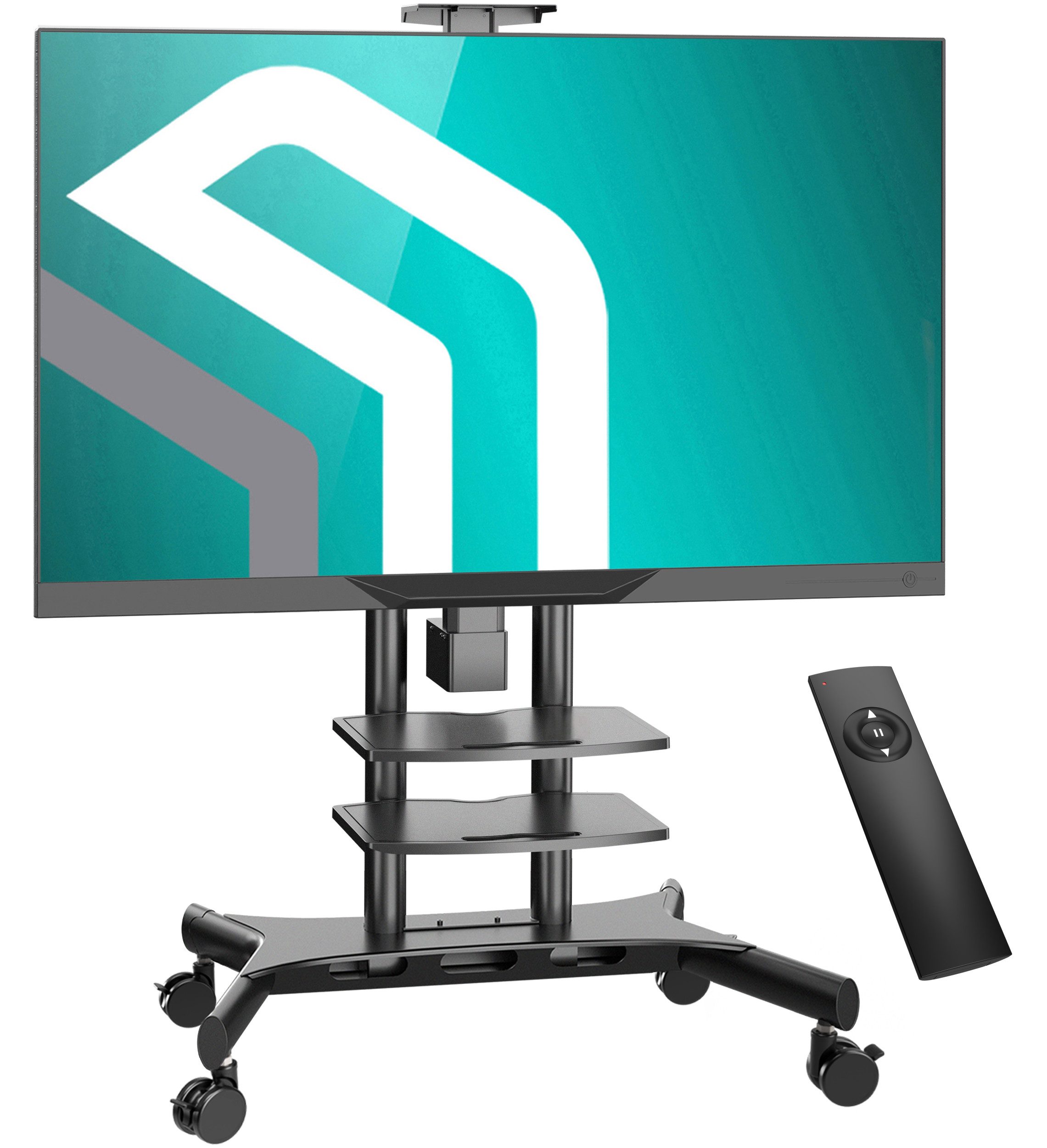 ONKRON TV-Ständer ONKRON 50"-86", 90 kg max, VESA 800x500, TS1881E, (bis 86,00 Zoll, TV Ständer mit Motor, TV Ständer mit Motor, Automatische Höhenverstellung mit Fernsteuerung, TV Standfuss)