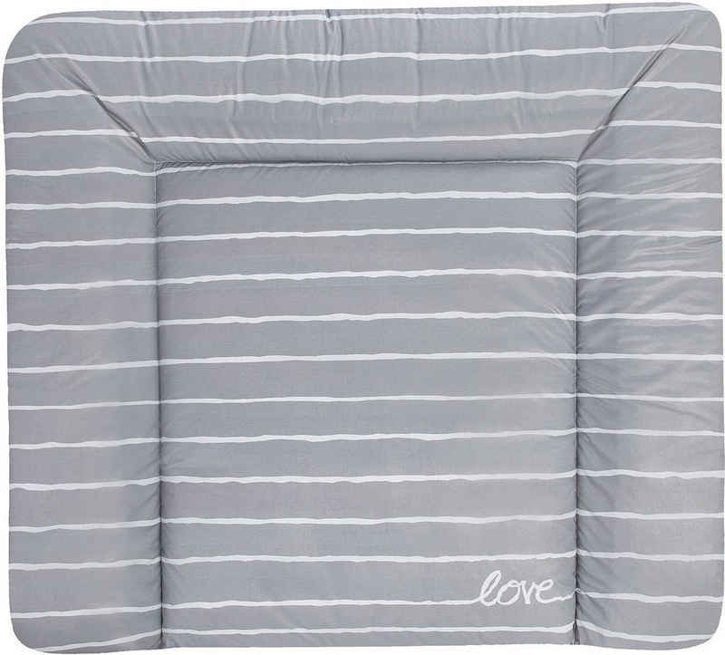 Julius Zöllner Wickelauflage Softy, Grey Stripes (1-tlg), Made in Germany