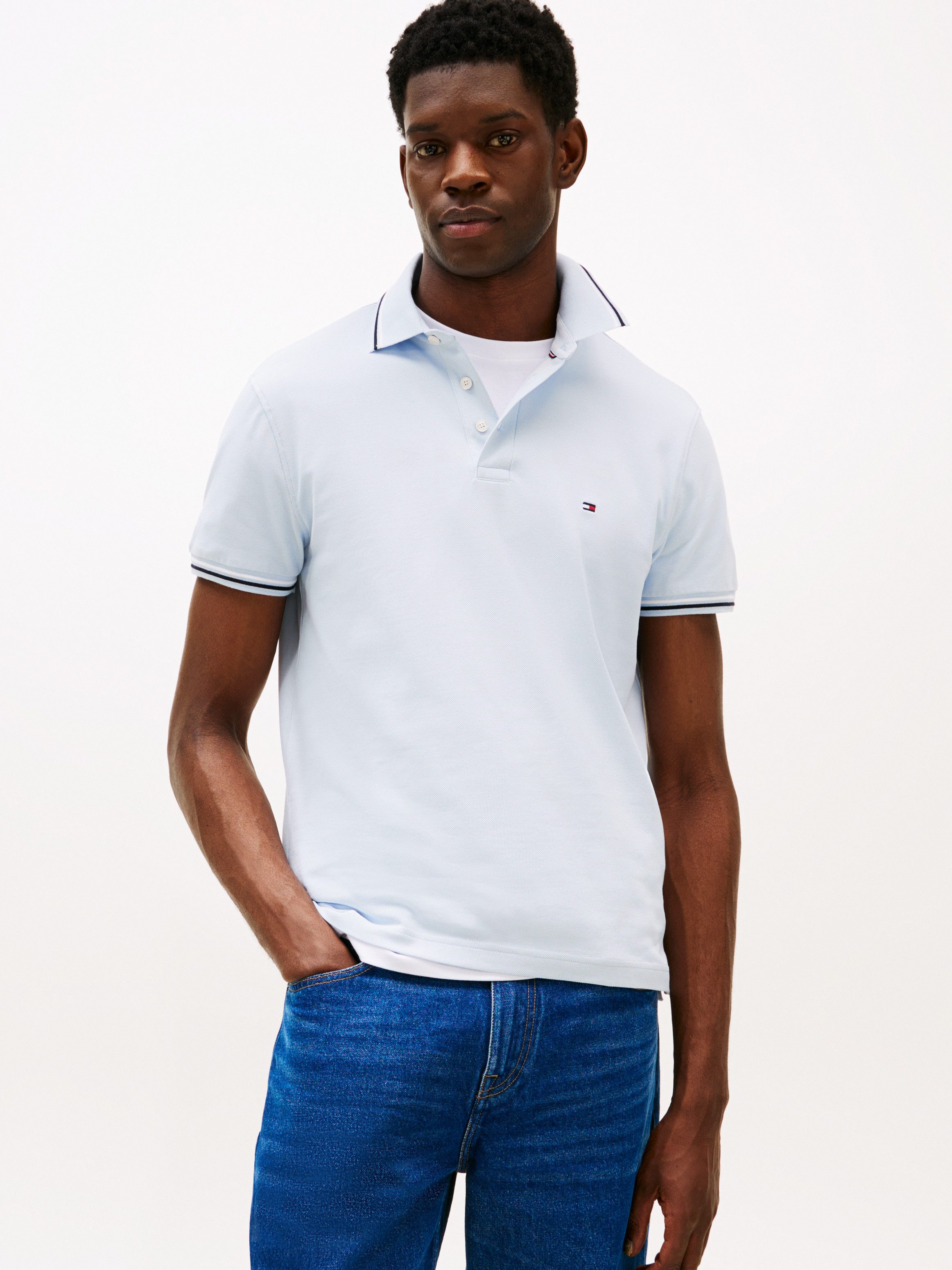 Tommy Hilfiger Poloshirt TOMMY TIPPED SLIM POLO günstig online kaufen